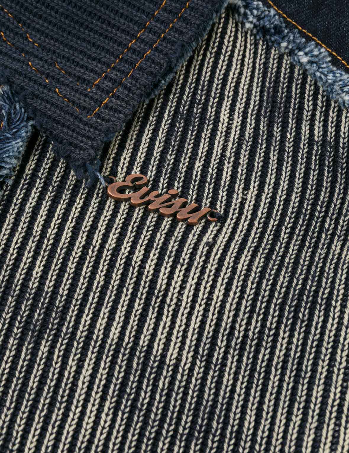 Denim Panelled Fashion Fit Zip-Up Cardigan - Image 8