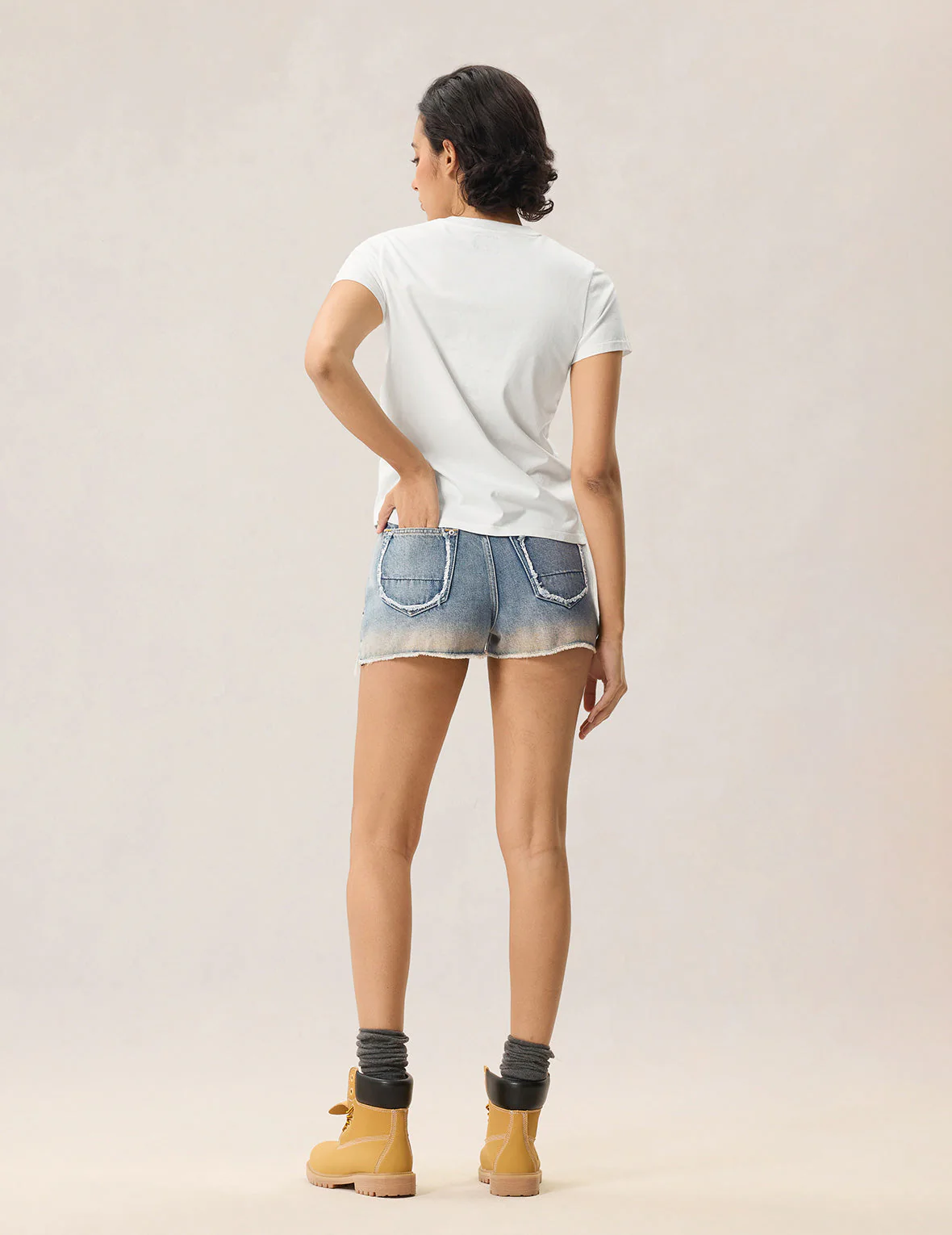 Denim Patched Seagull Logo T-shirt - Image 12