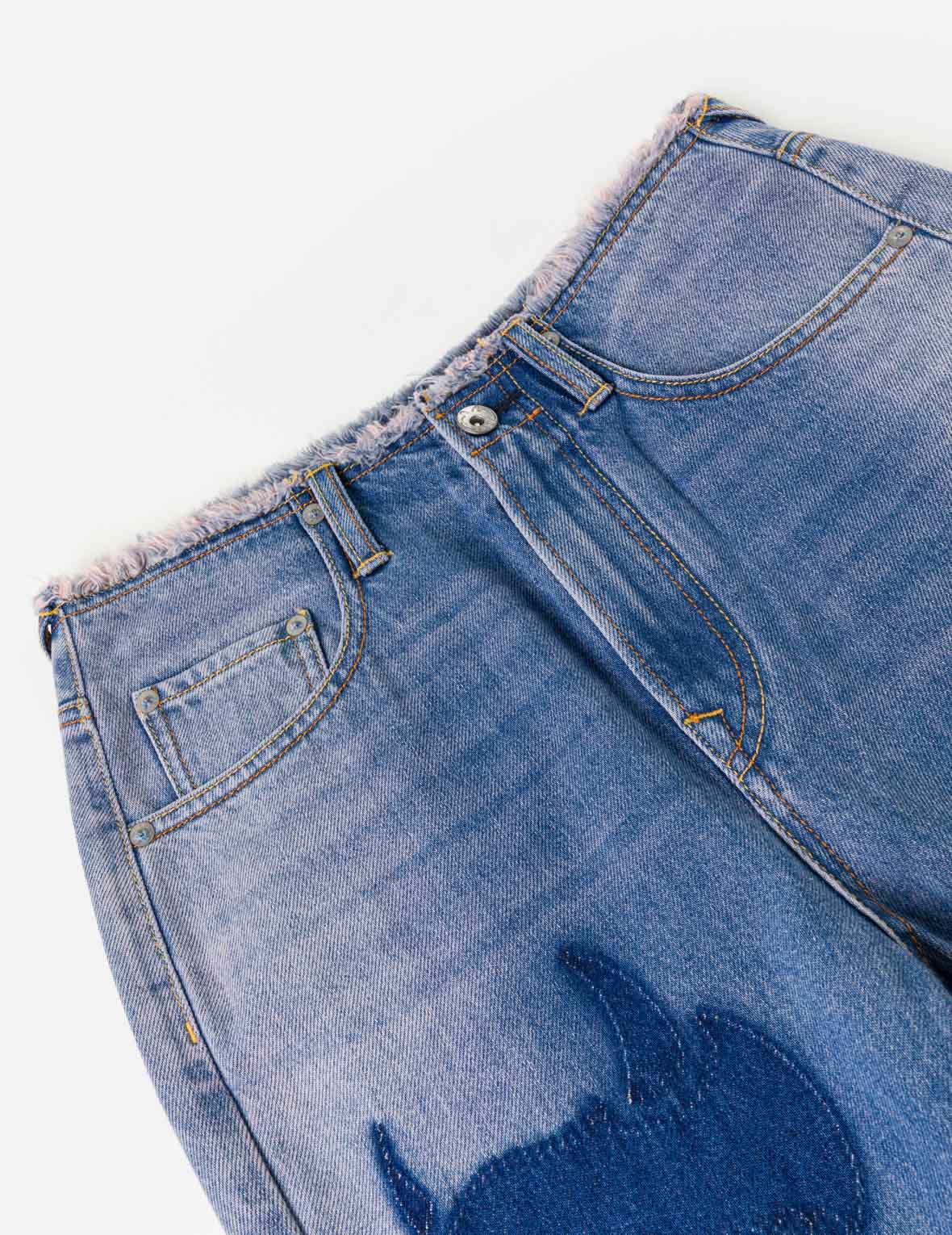 Devil-heart Seagull Bootcut Jeans - Image 10