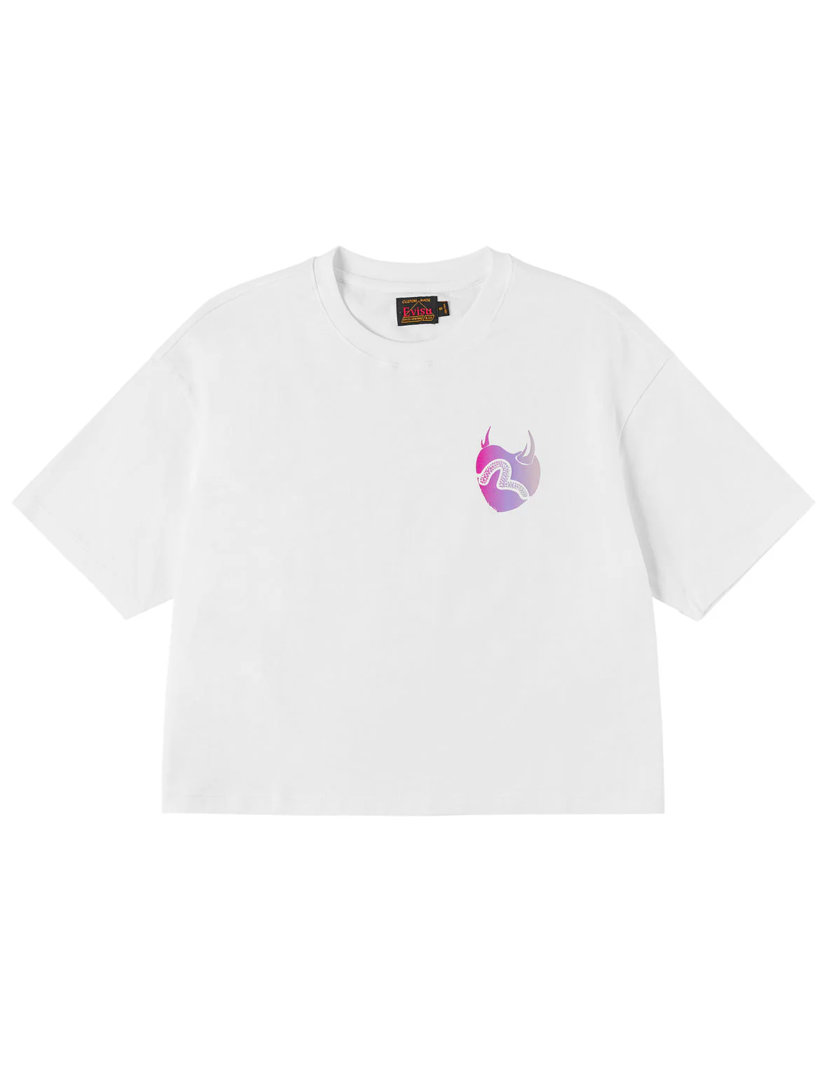 Devil-heart-shaped Seagull Emboss T-shirt - Image 21