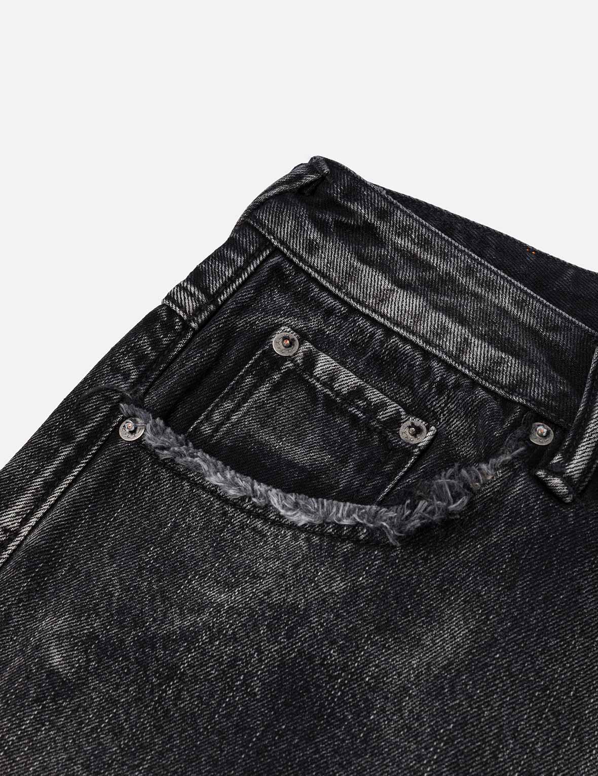 Distressed Daicock Print Fashion Fit Denim Shorts - Image 9