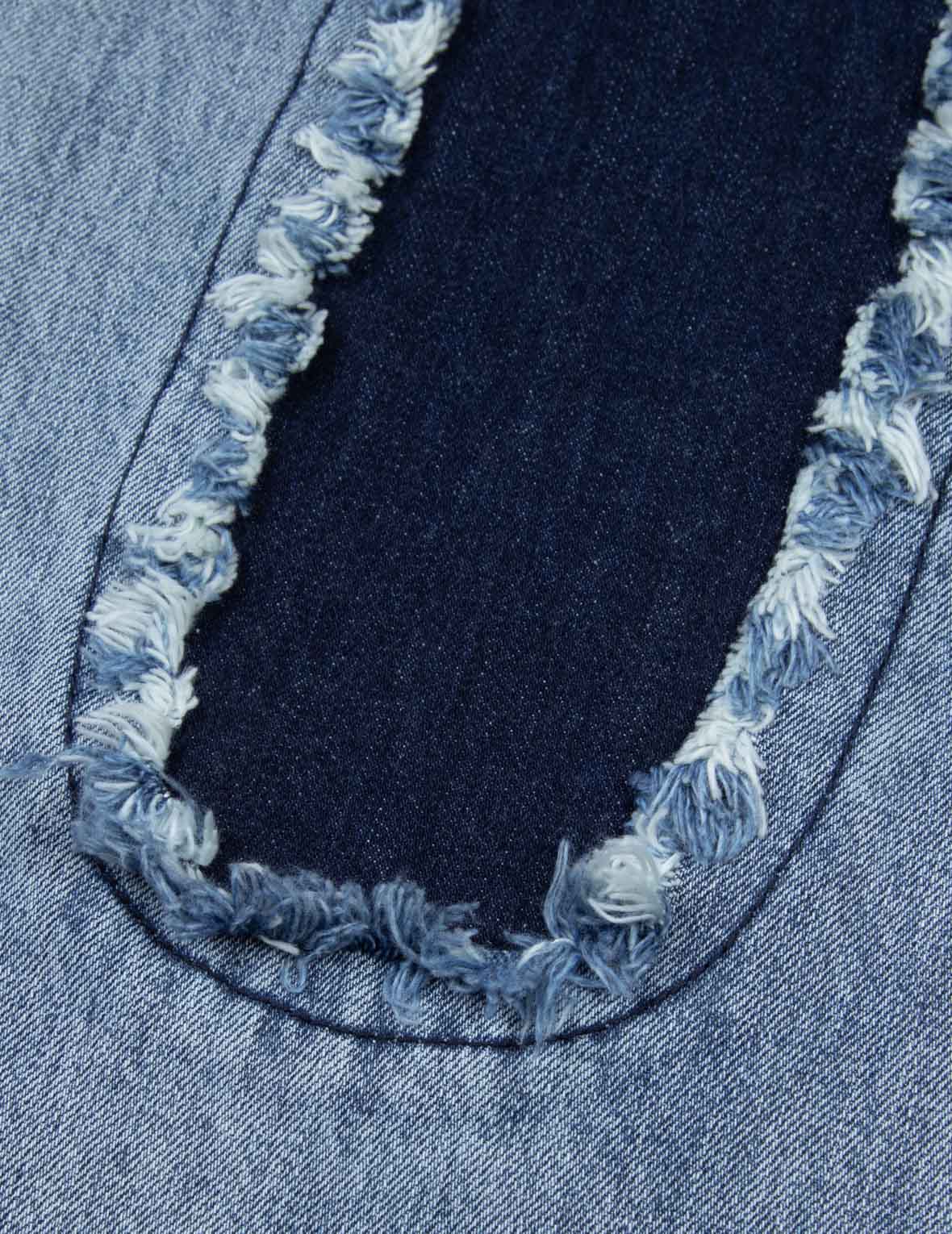 Distressed Daicock Straight Fit Washed Jeans - Image 14