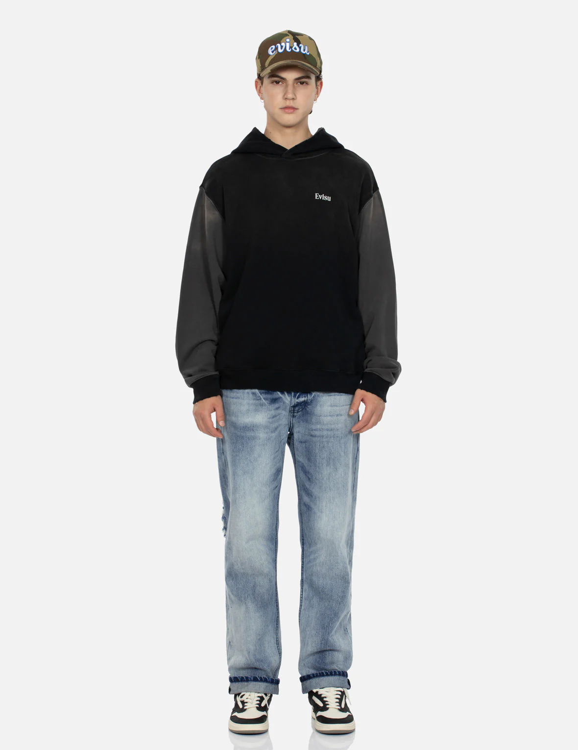 Distressed Daicock Straight Fit Washed Jeans - Image 6