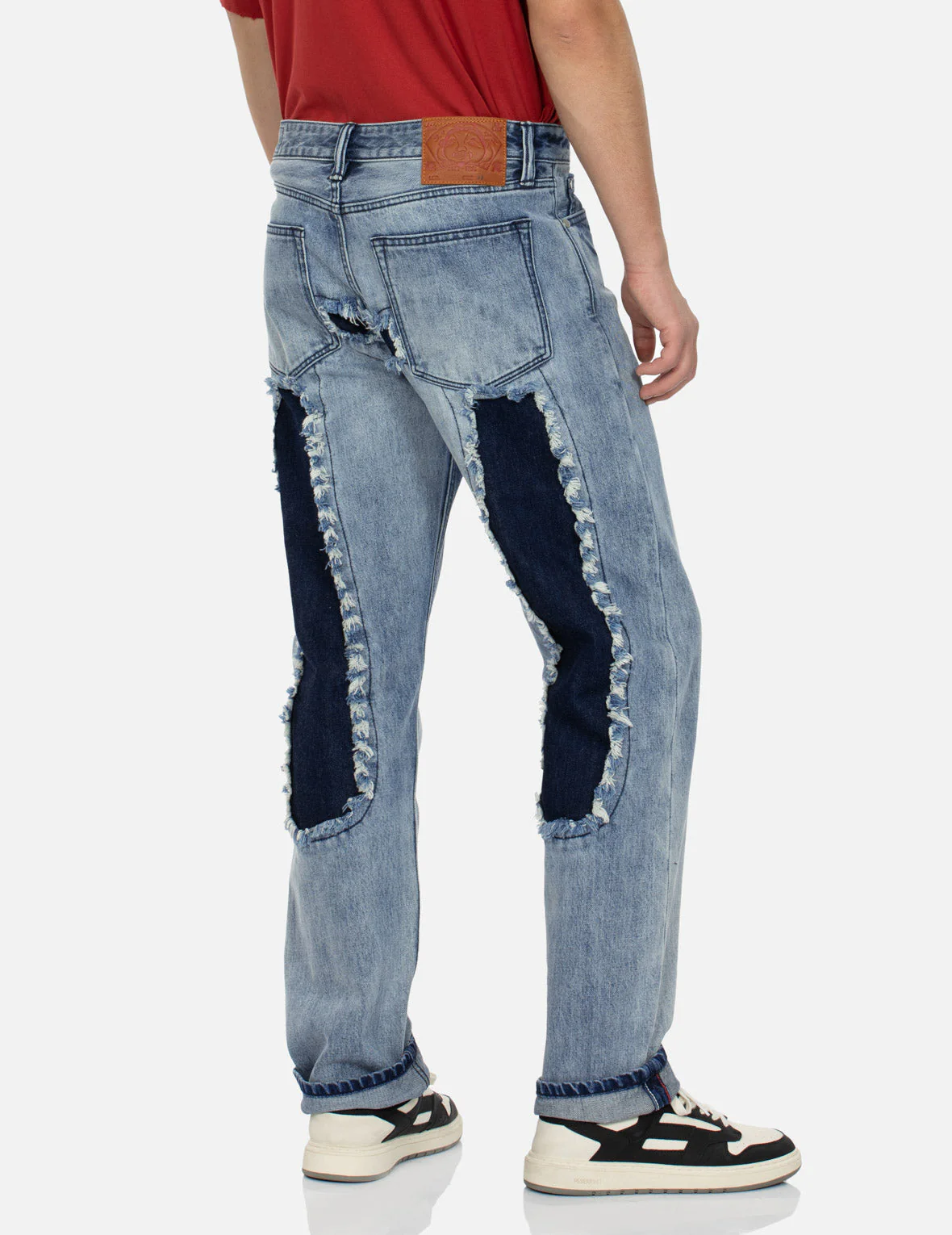Distressed Daicock Straight Fit Washed Jeans - Image 7
