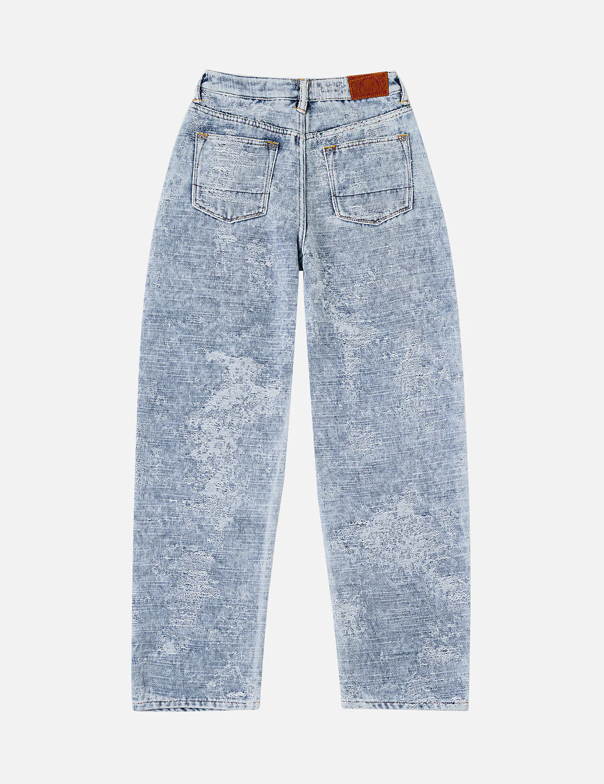 Distressed Denim Balloon Jeans - Image 4
