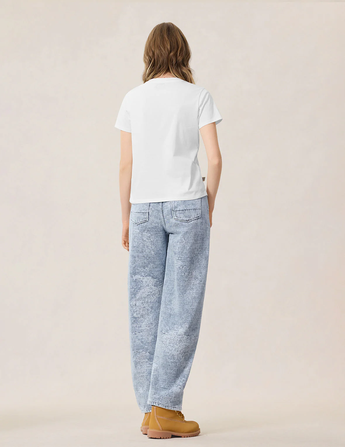 Distressed Denim Balloon Jeans - Image 6