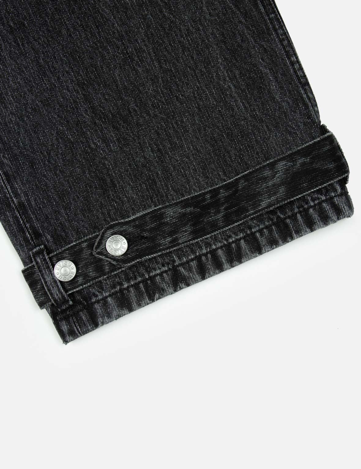 Distressed Edges Inserted Daicock Baggy Jeans - Image 11