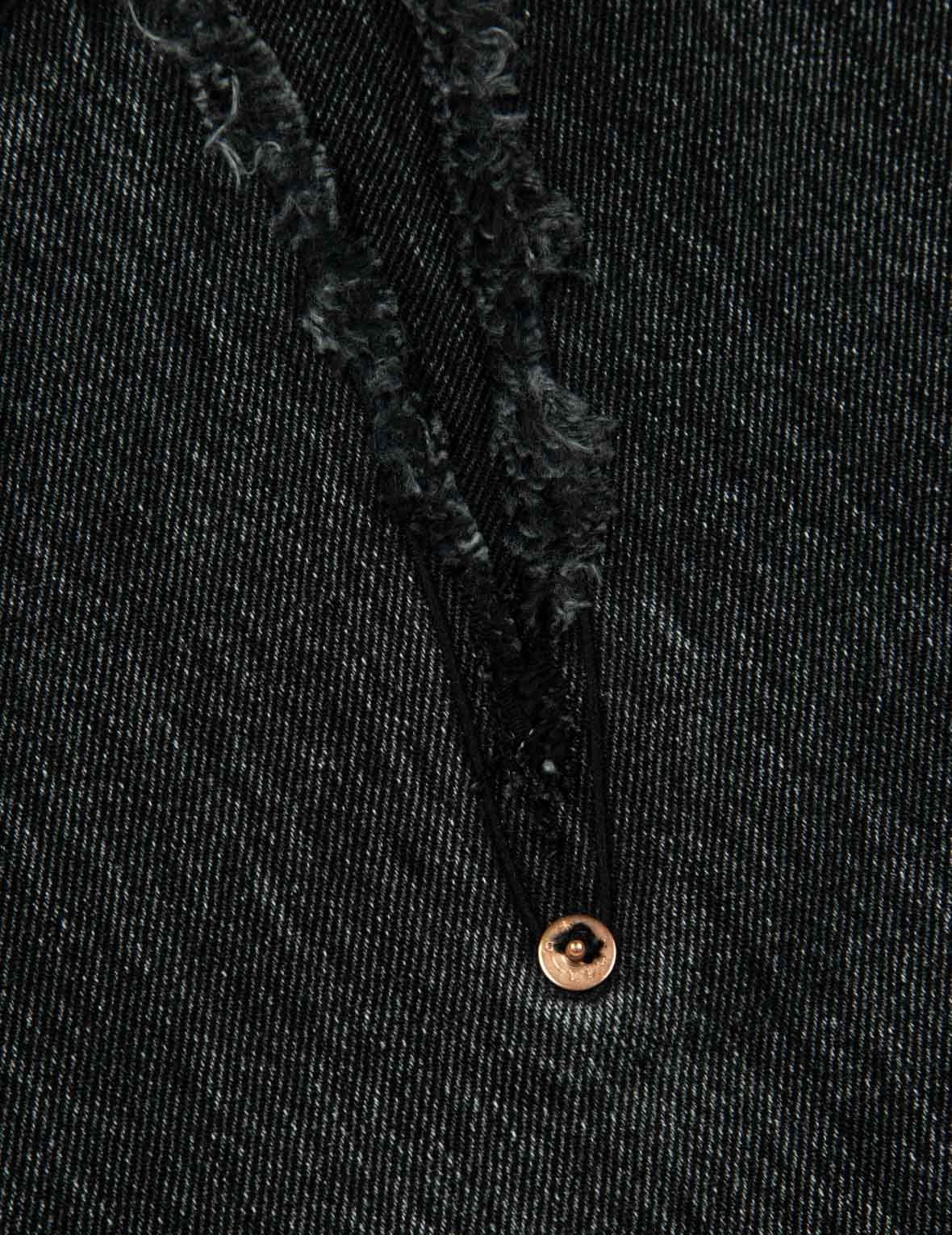 Distressed Edges Inserted Daicock Baggy Jeans - Image 14