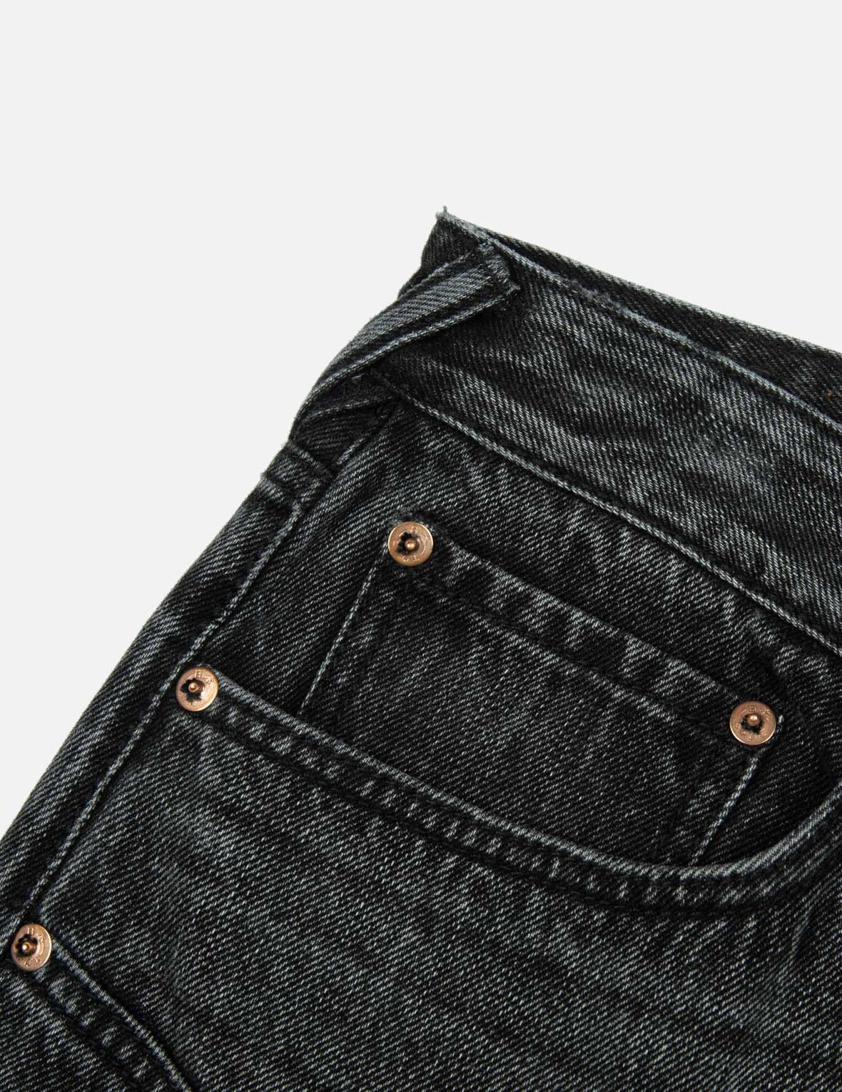 Distressed Edges Inserted Daicock Baggy Jeans - Image 9