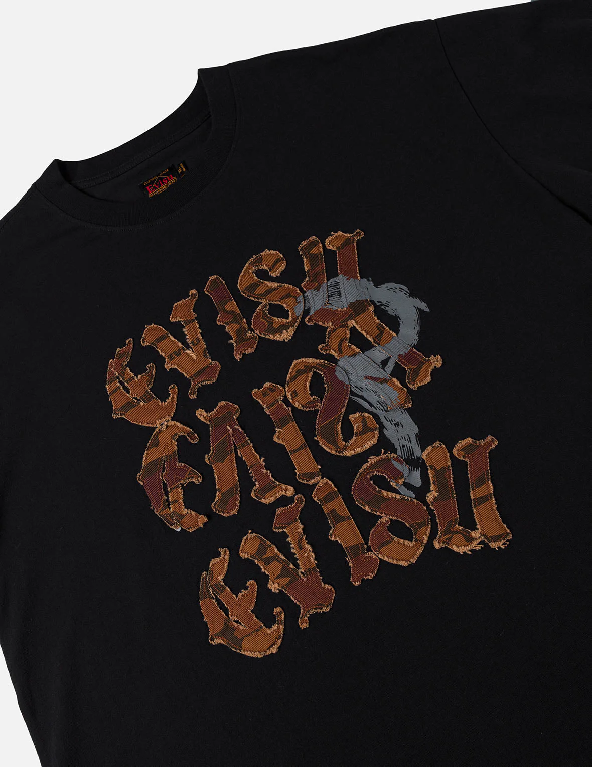 Distressed Ishigaki Camouflage Applique Logo T-shirt - Image 13