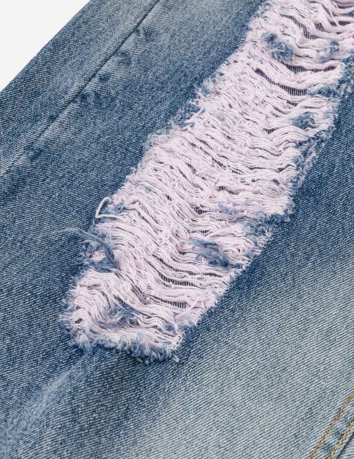 Distressed Daicock Balloon Jeans - Image 7