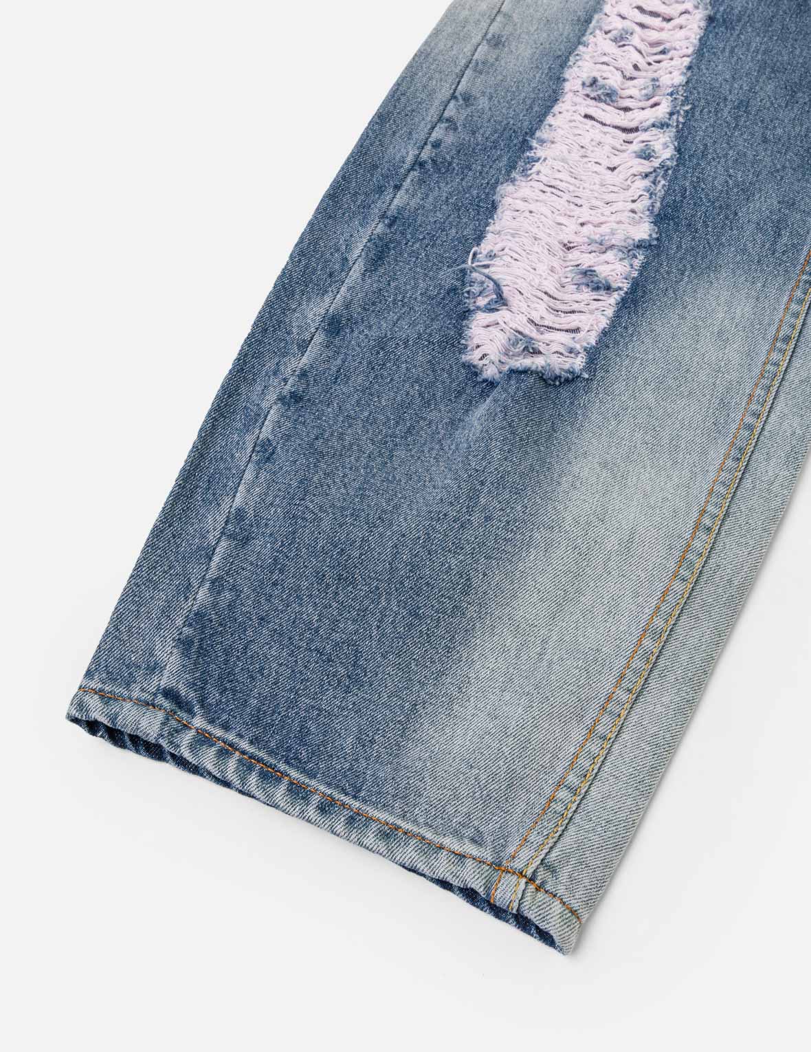 Distressed Daicock Balloon Jeans - Image 8