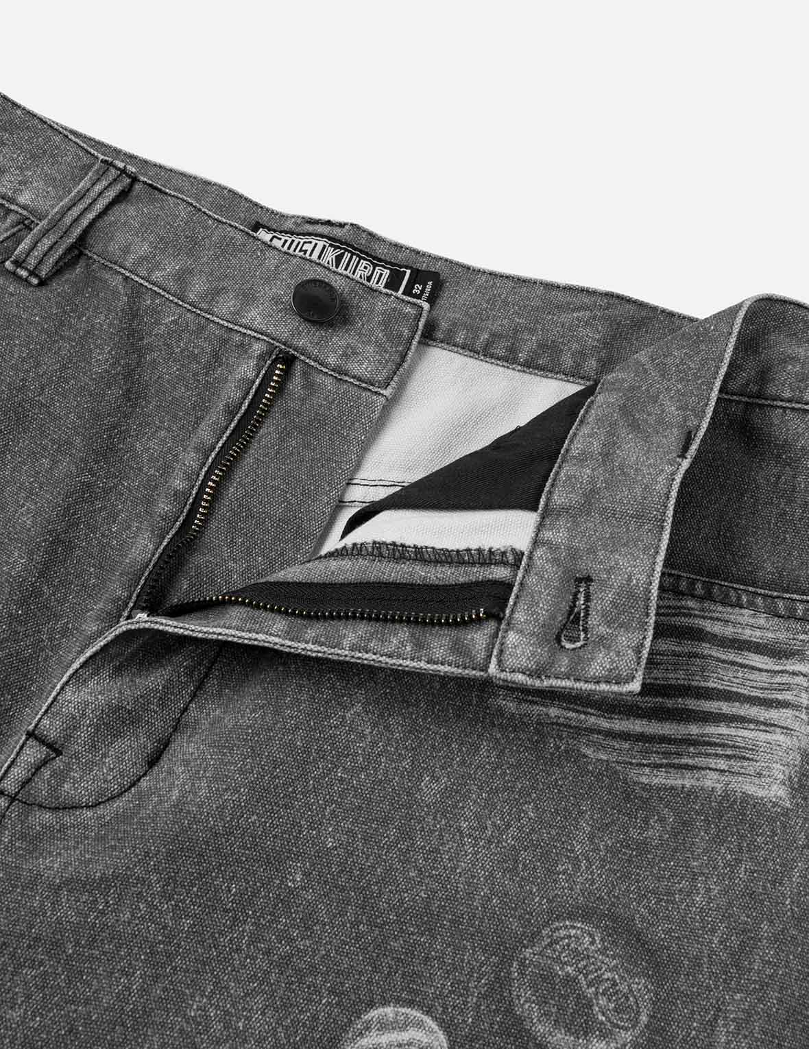 Distressed Print Relax Fit Pants - Image 12