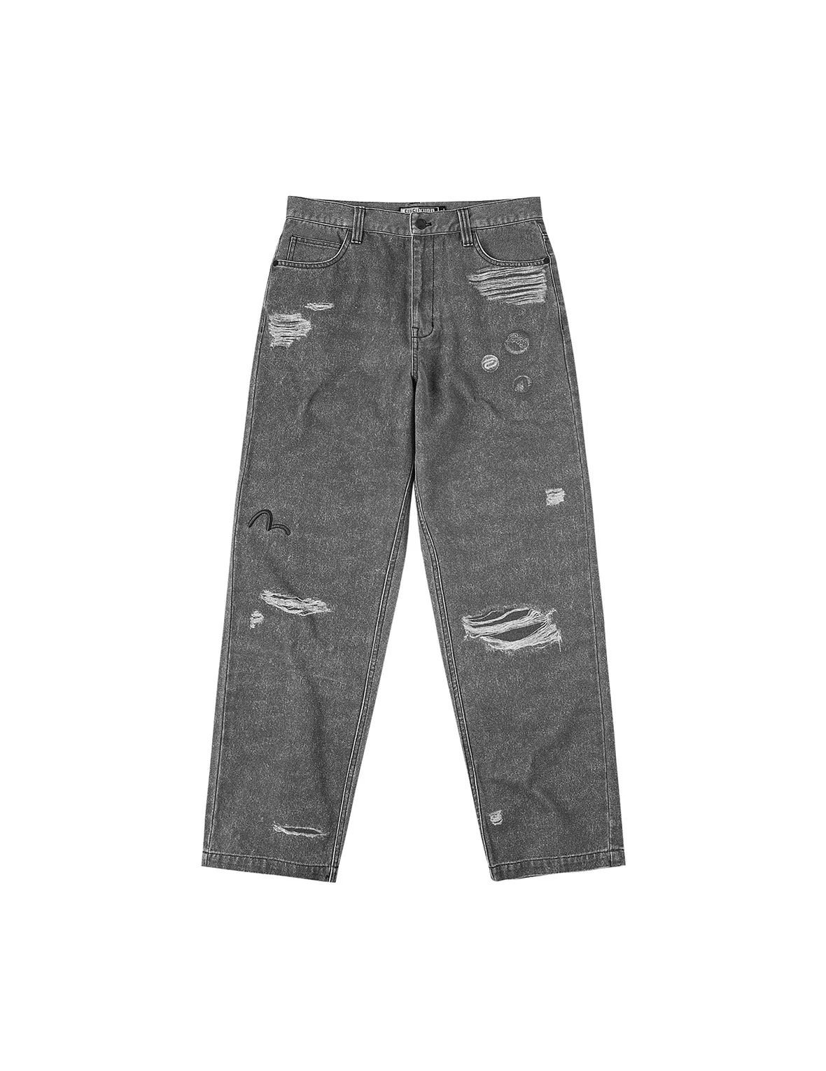Distressed Print Relax Fit Pants - Image 15