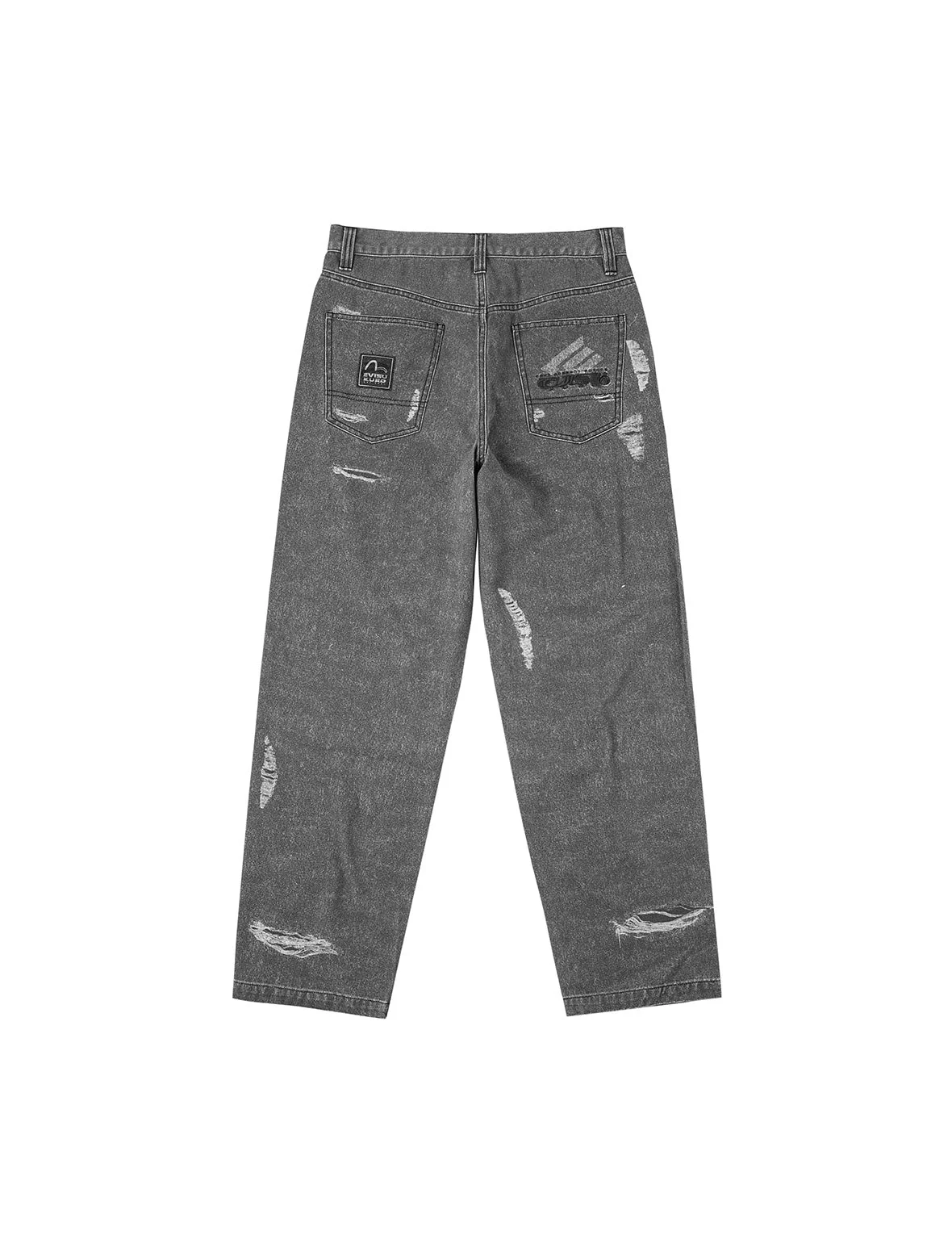 Distressed Print Relax Fit Pants - Image 2