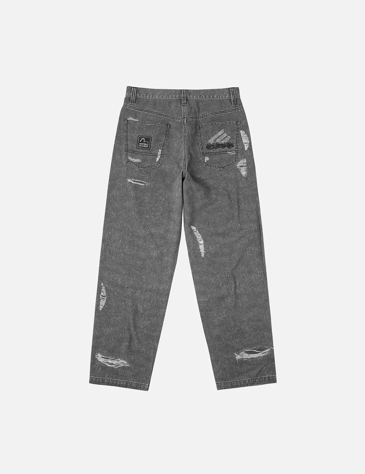 Distressed Print Relax Fit Pants - Image 4