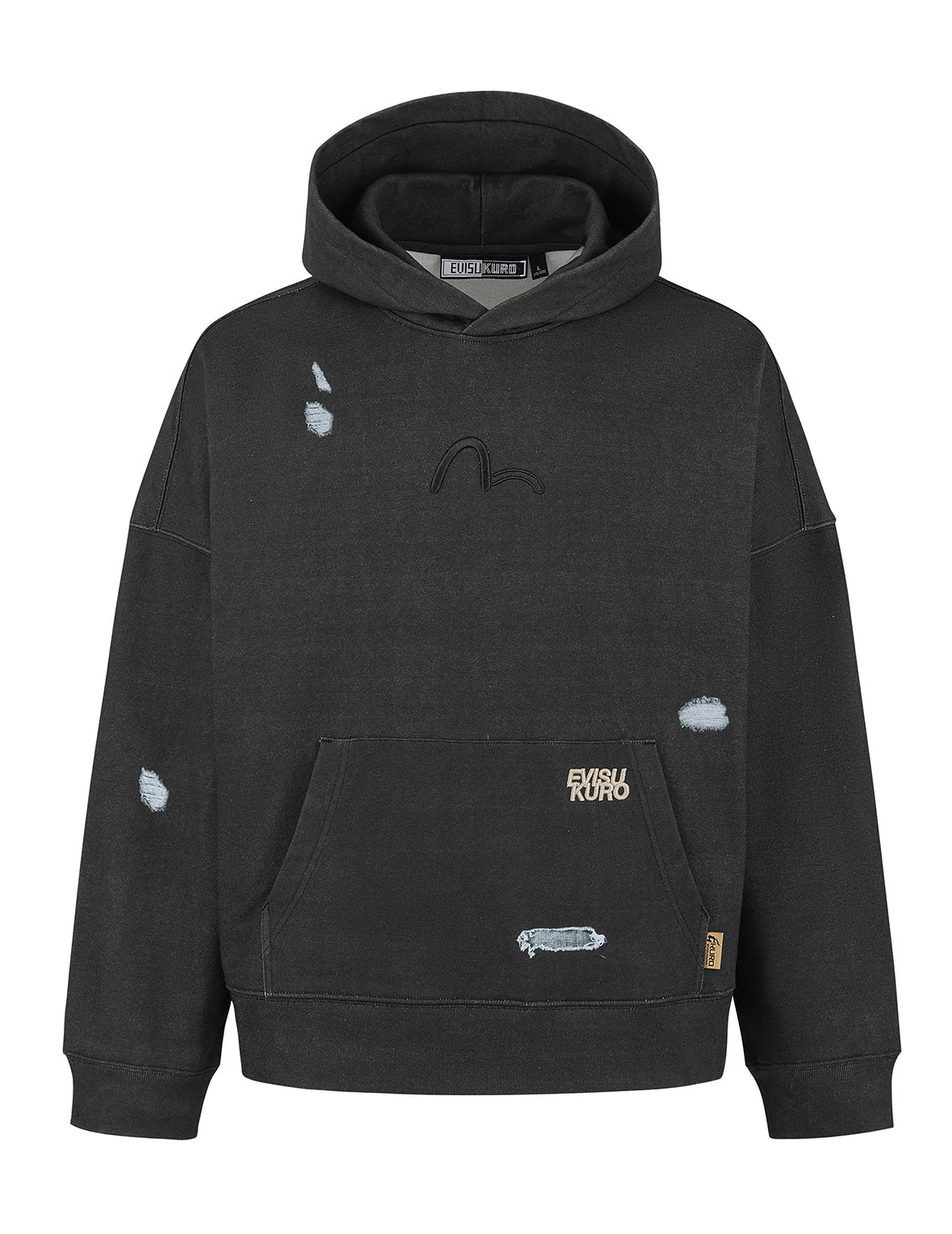 Distressed Prints Oversized Hoodie - Image 11