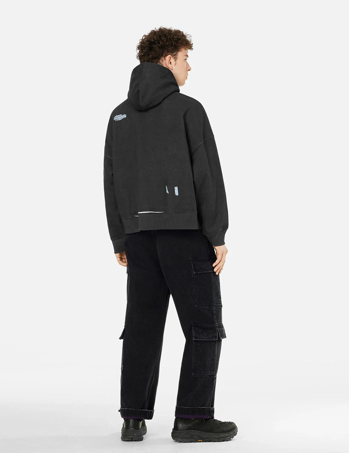 Distressed Prints Oversized Hoodie - Image 4