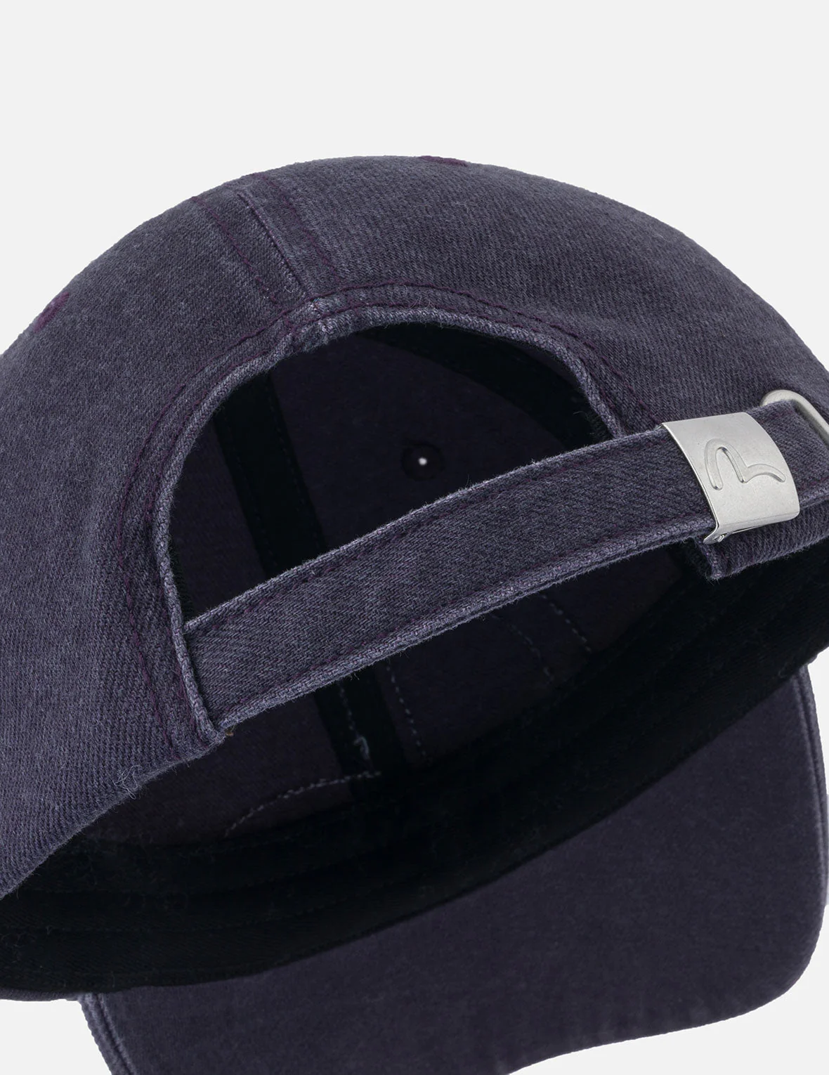 Distressed Seagull and Logo Embroidery Denim Cap - Image 8