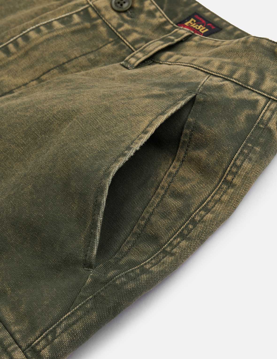 Distressed Seagull Appliqué Embroidery and Multi-Pocket Loose Fit Cargo Pants - Image 18