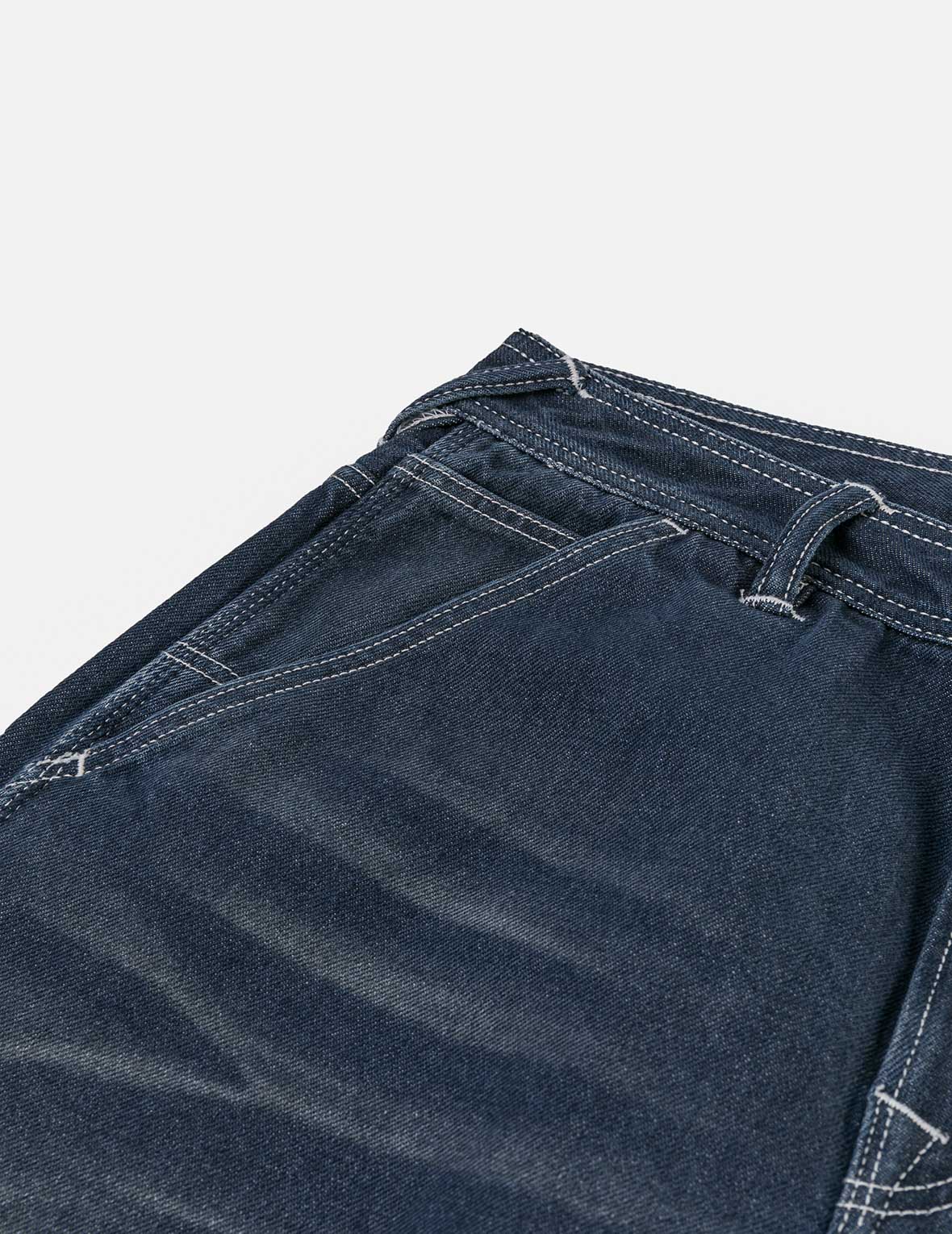 Distressed Seagull Print Loose Fit Cargo Jeans - Image 10