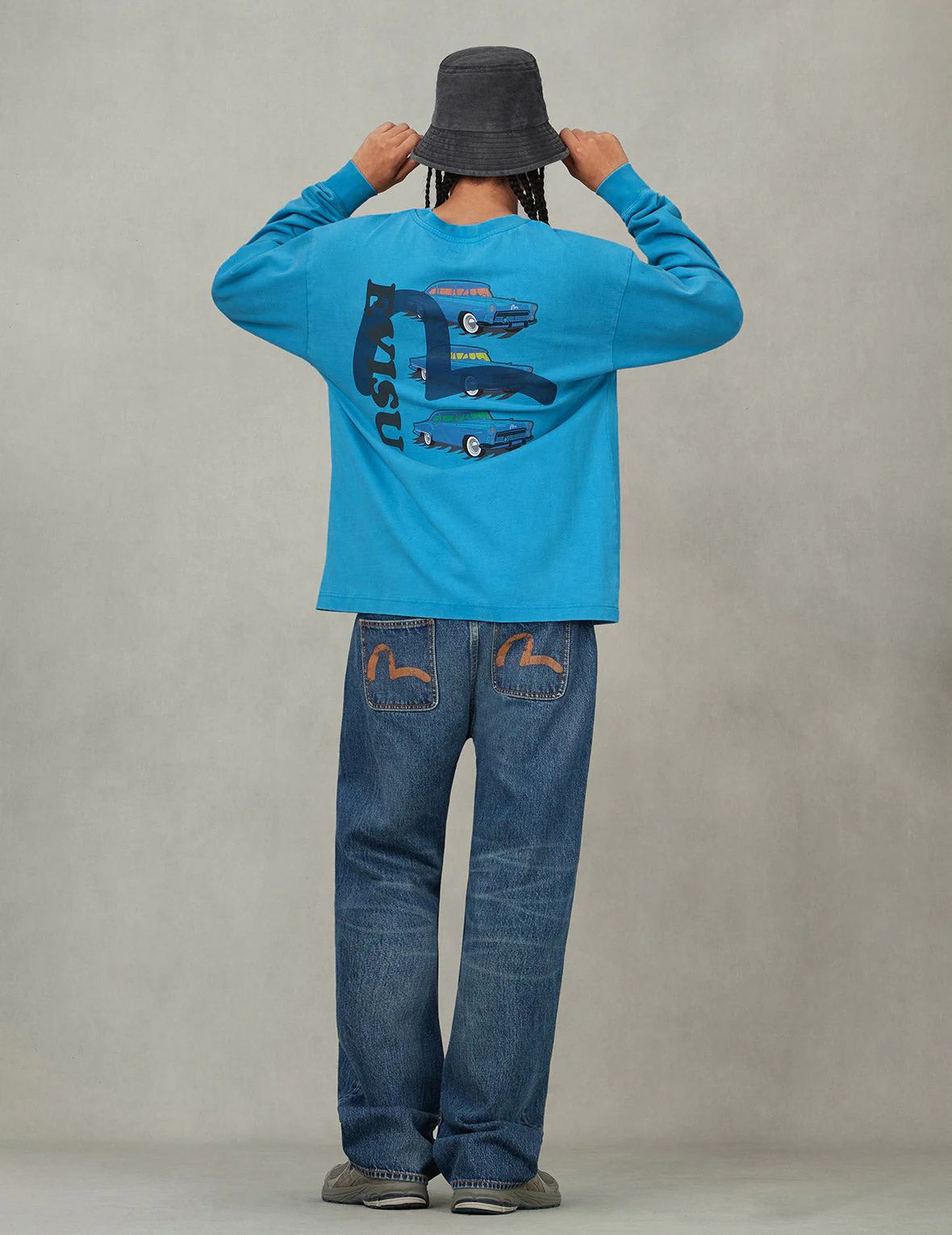 Distressed Seagull Print Regular Fit Denim Jeans - Image 12