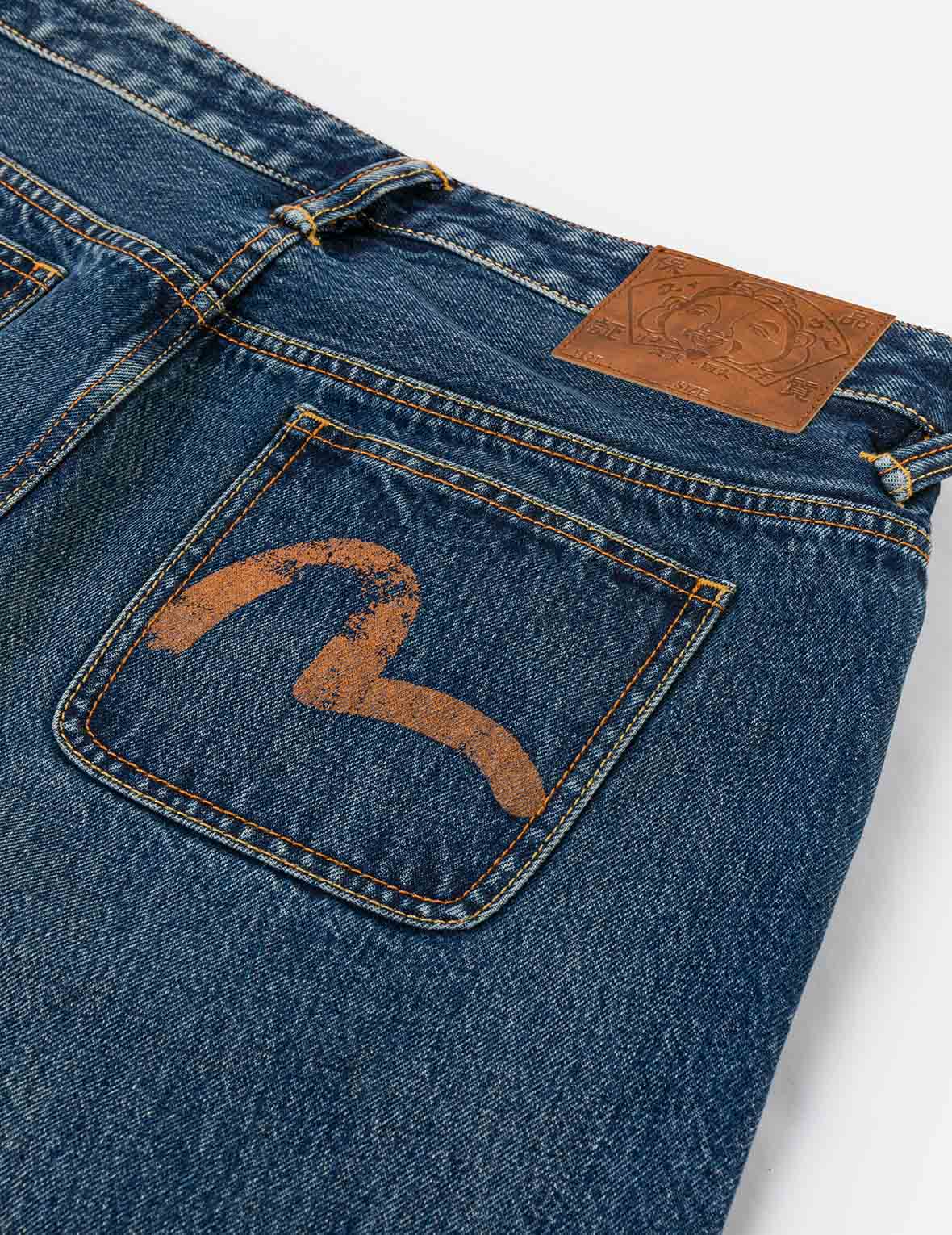 Distressed Seagull Print Regular Fit Denim Jeans - Image 13