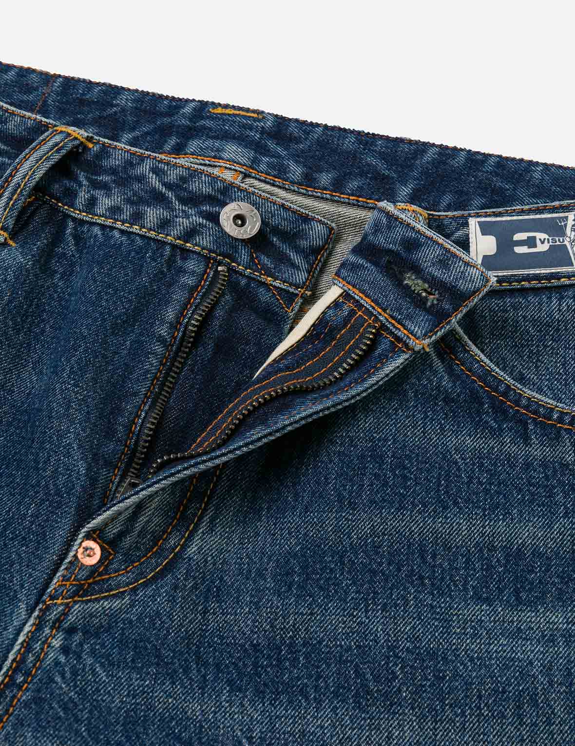 Distressed Seagull Print Regular Fit Denim Jeans - Image 17