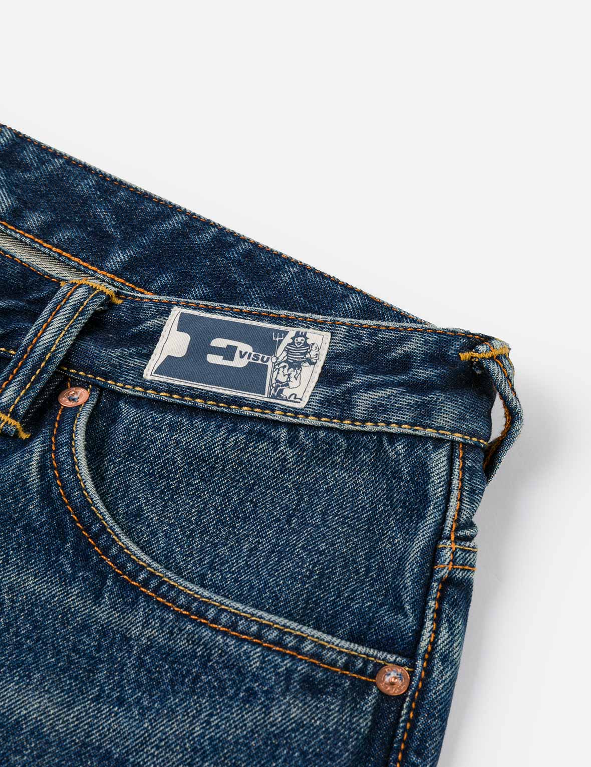 Distressed Seagull Print Regular Fit Denim Jeans - Image 19