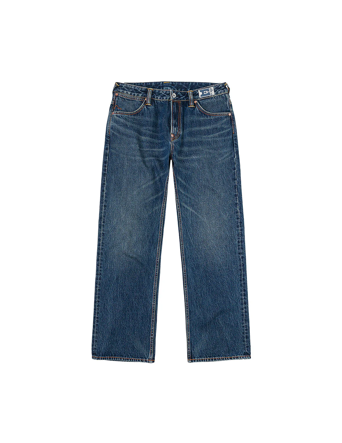 Distressed Seagull Print Regular Fit Denim Jeans - Image 3