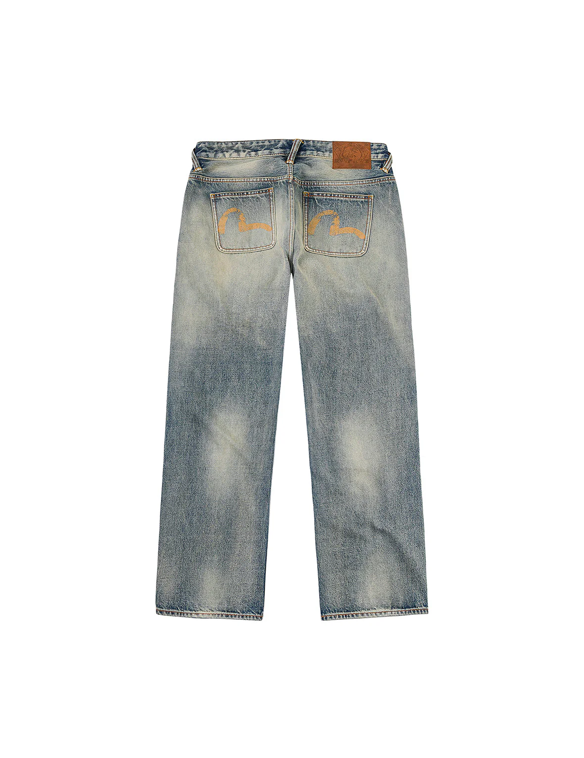 Distressed Seagull Print Regular Fit Denim Jeans - Image 30