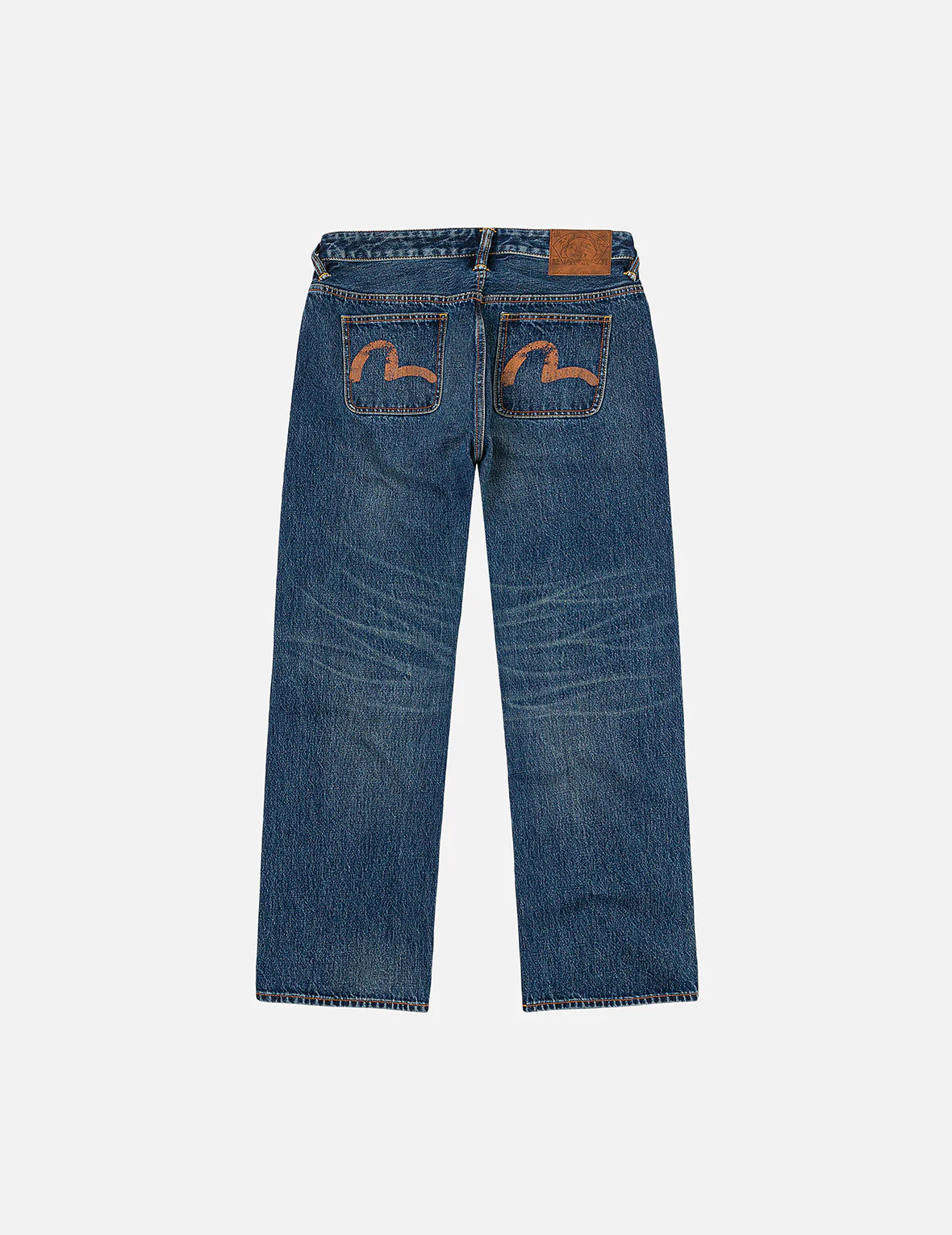 Distressed Seagull Print Regular Fit Denim Jeans - Image 5