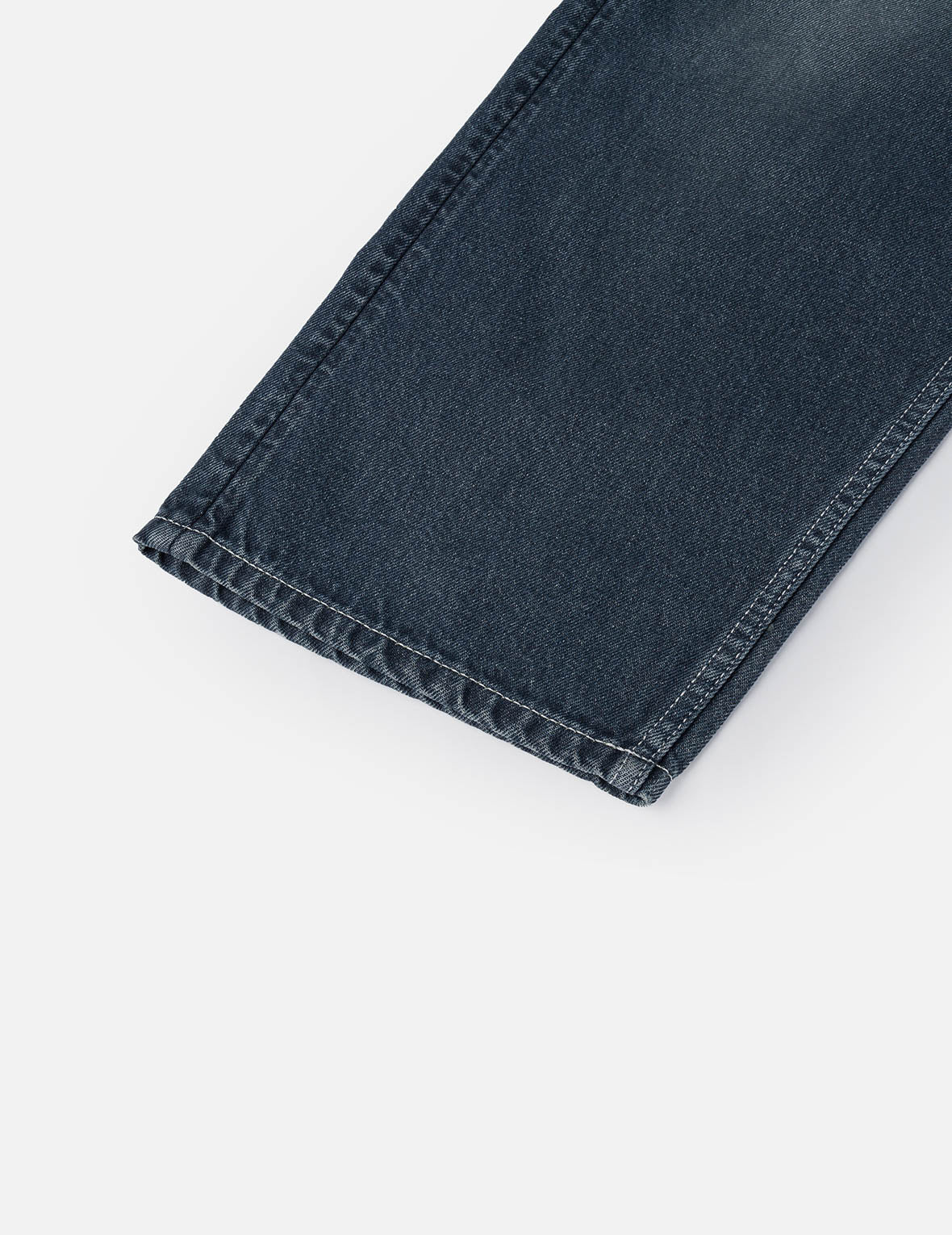 Distressed Seagull Print with Irregular Patches Loose Fit Denim Jeans - Image 11