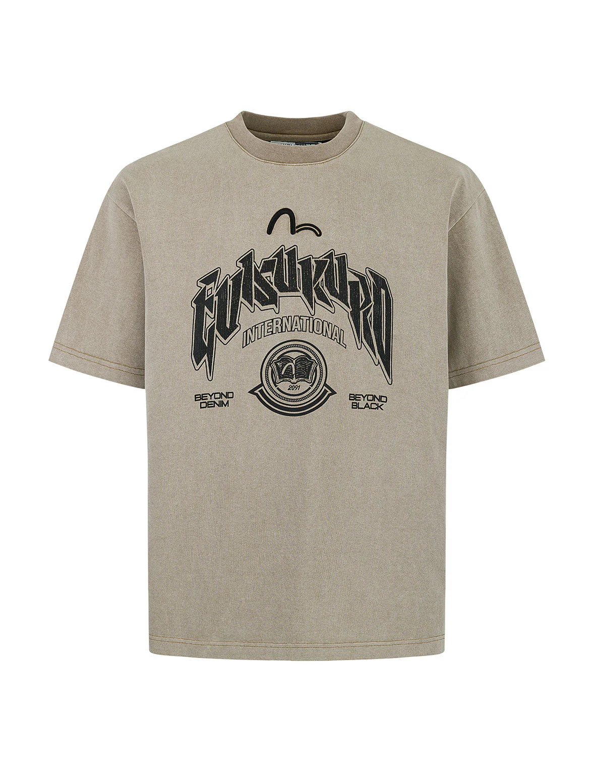 Distressed Wash Relax Fit T-shirt - Image 9