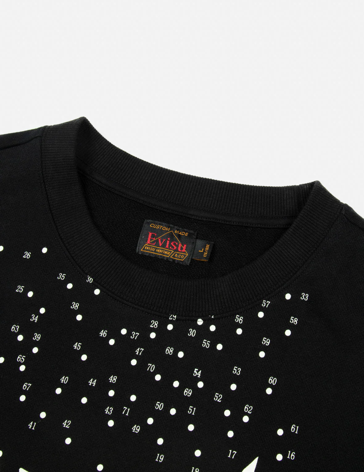 Dot-to-Dot Daruma and Logo Print Relax Fit Sweatshirt - Image 17
