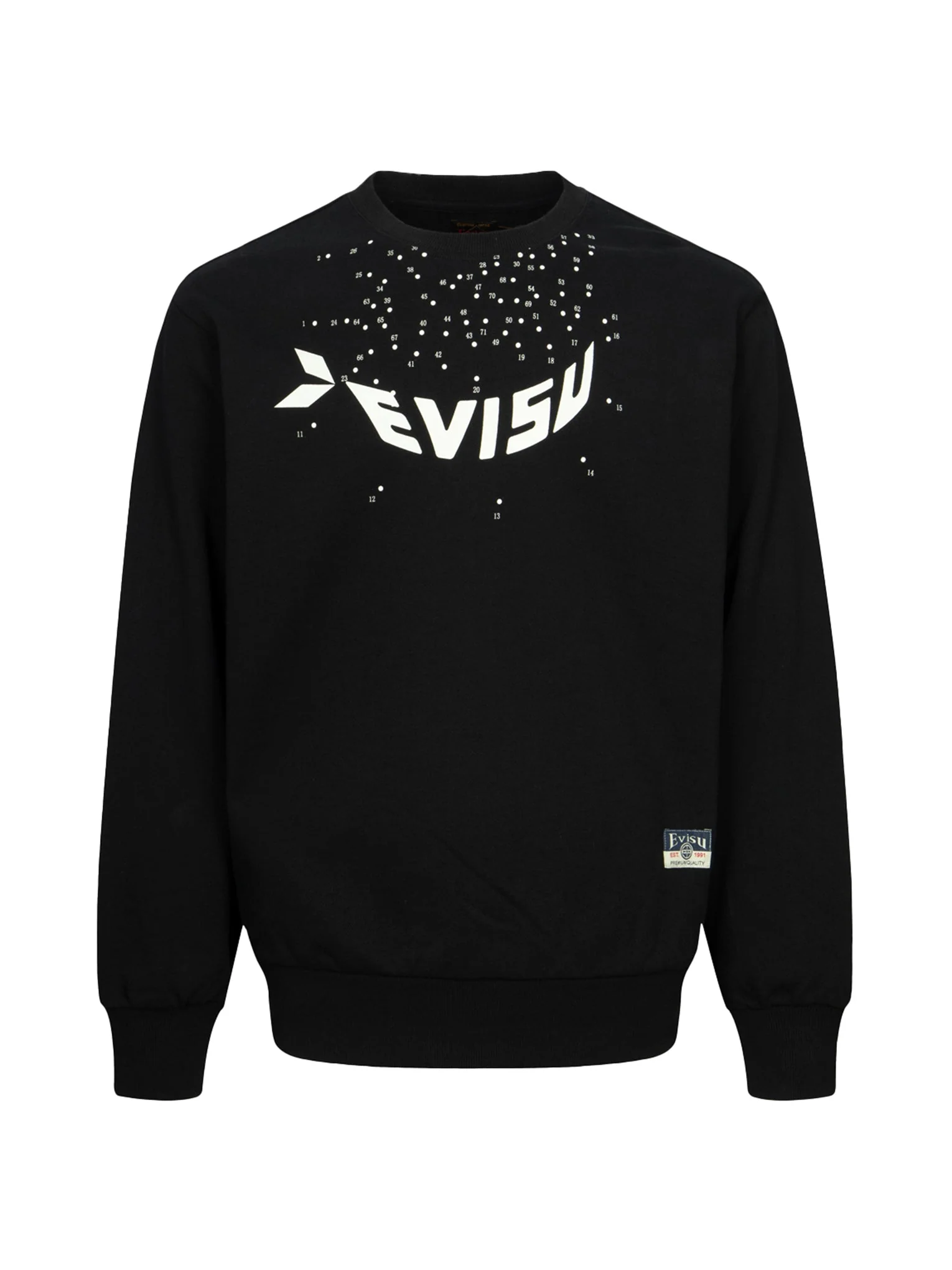 Dot-to-Dot Daruma and Logo Print Relax Fit Sweatshirt - Image 27
