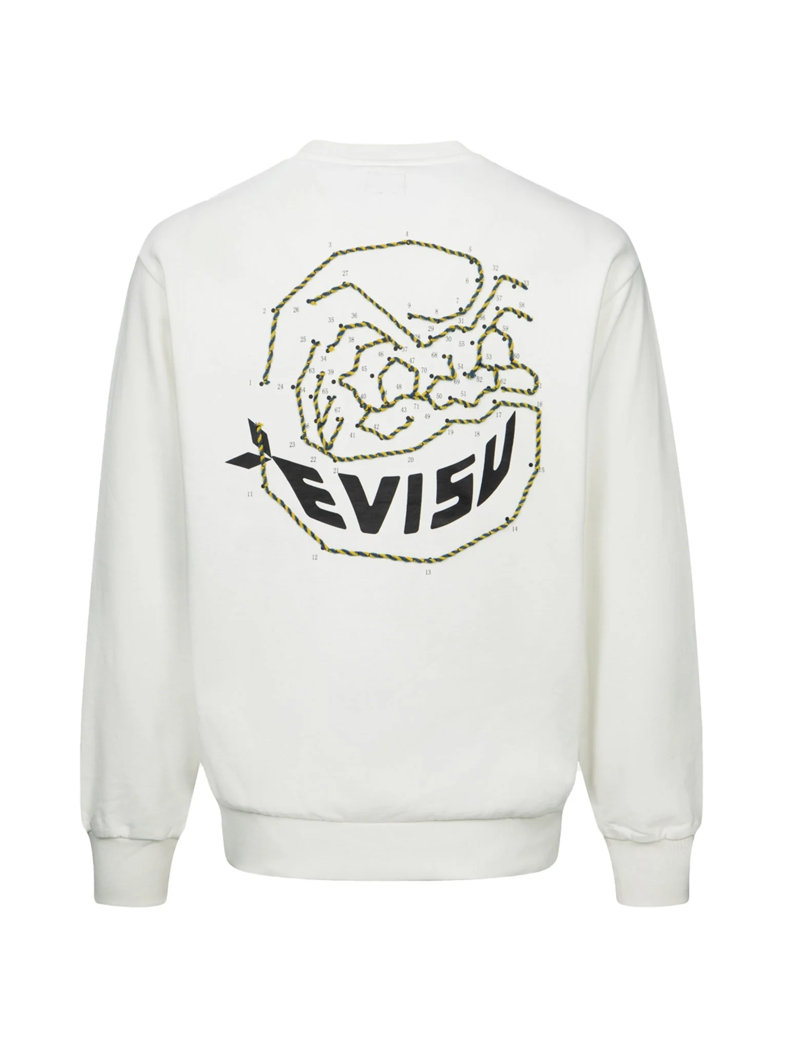 Dot-to-Dot Daruma and Logo Print Relax Fit Sweatshirt - Image 28