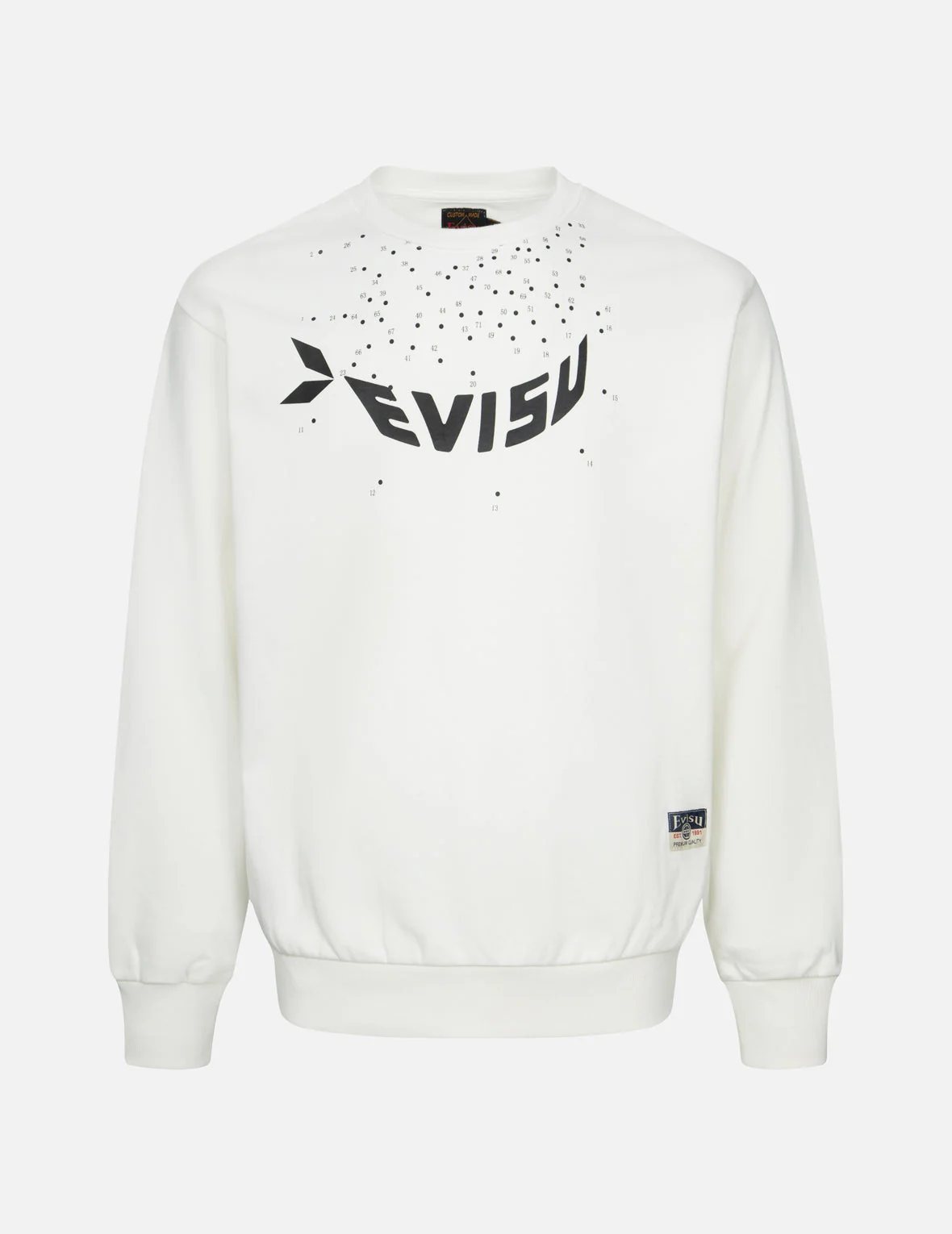 Dot-to-Dot Daruma and Logo Print Relax Fit Sweatshirt - Image 4
