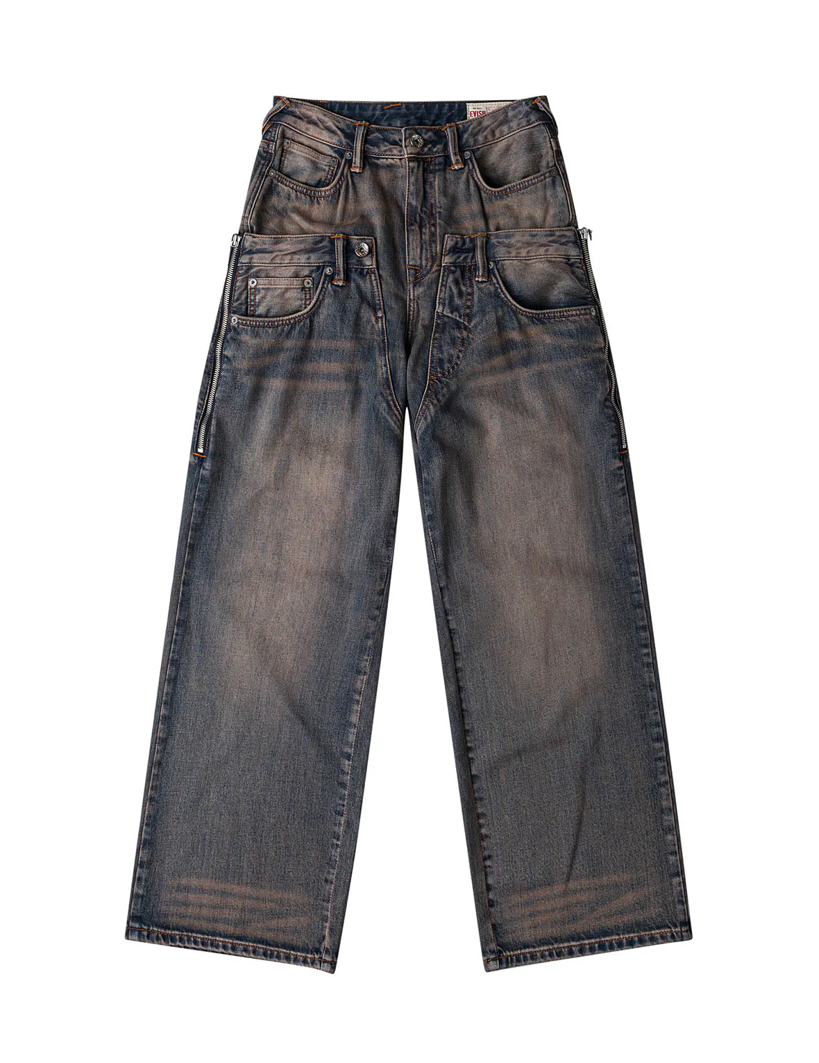 Double Waistband Jeans - Image 2