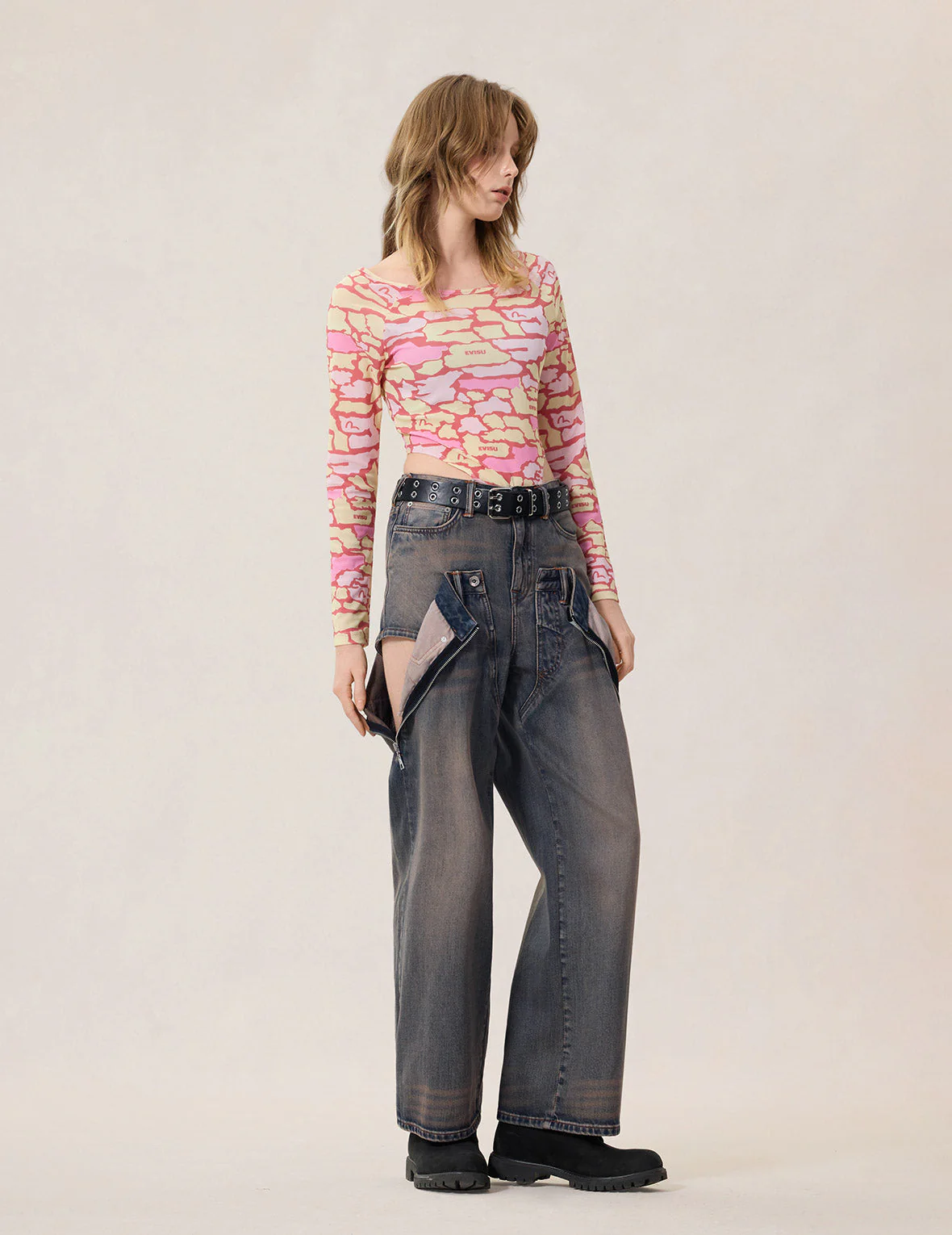 Double Waistband Jeans - Image 7