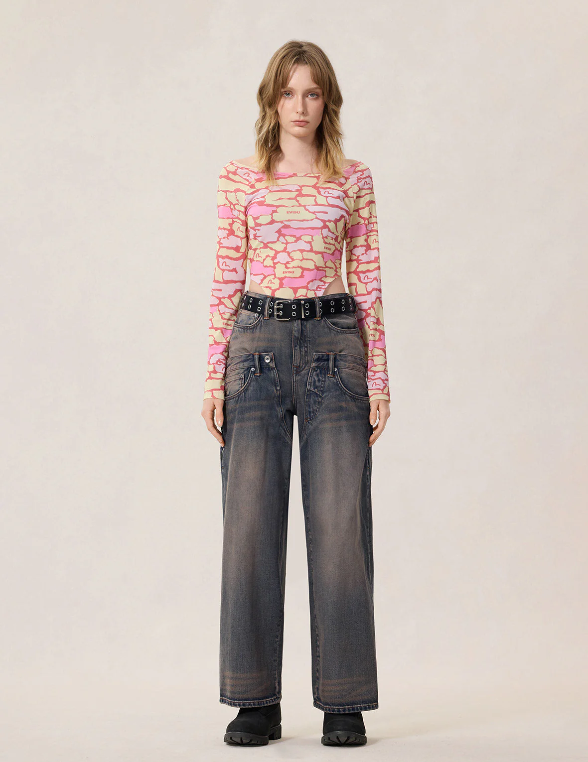 Double Waistband Jeans - Image 9