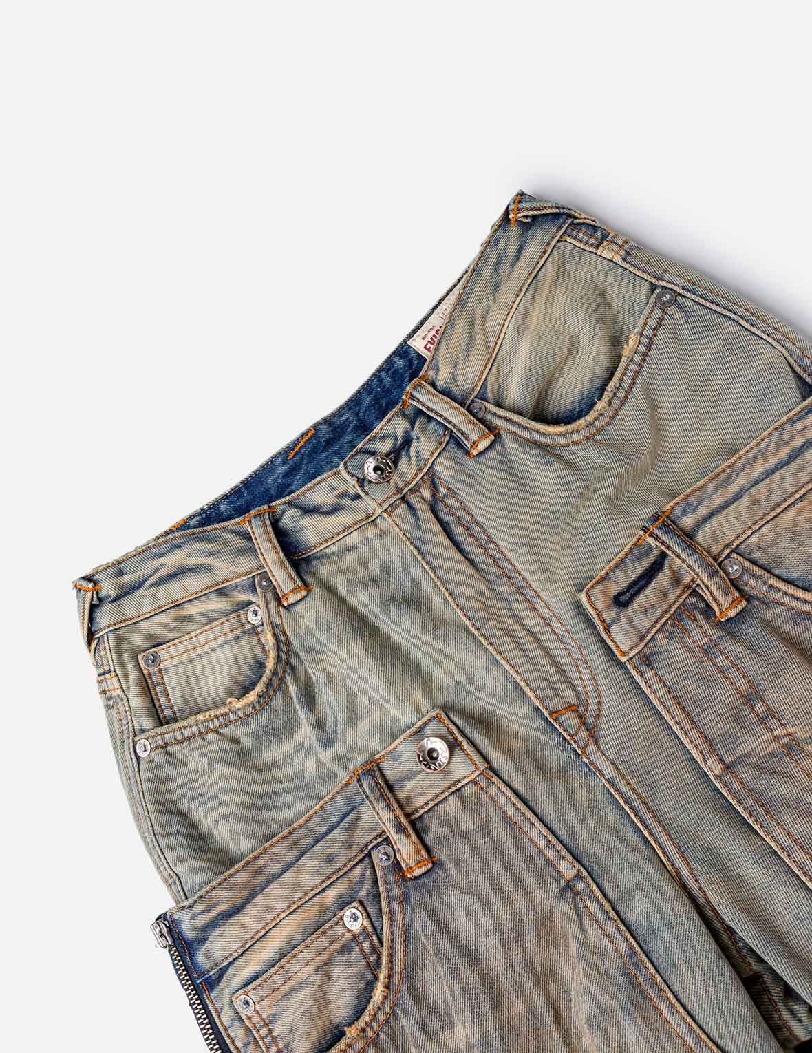 Double Waistband Jeans - Image 5