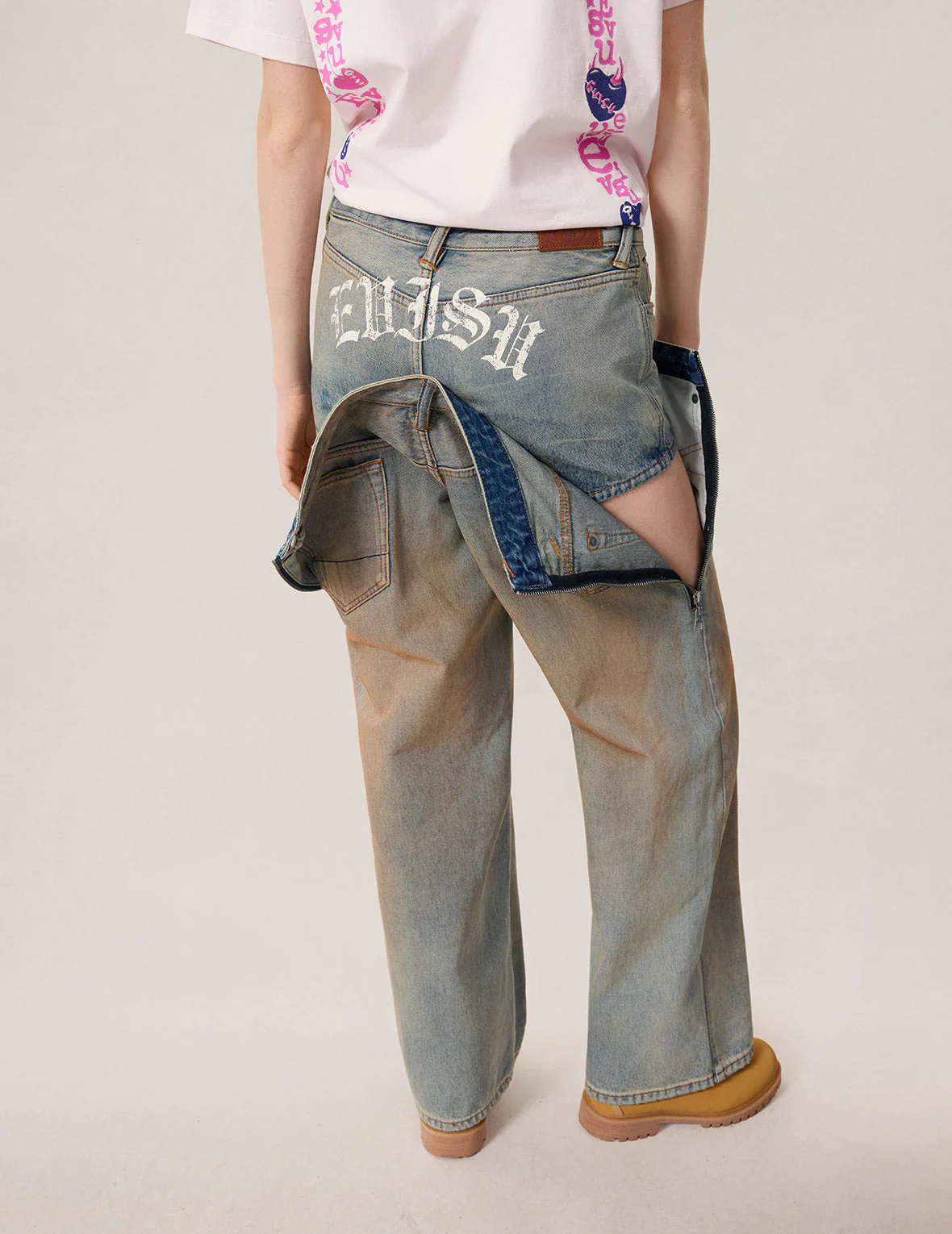 Double Waistband Jeans - Image 9