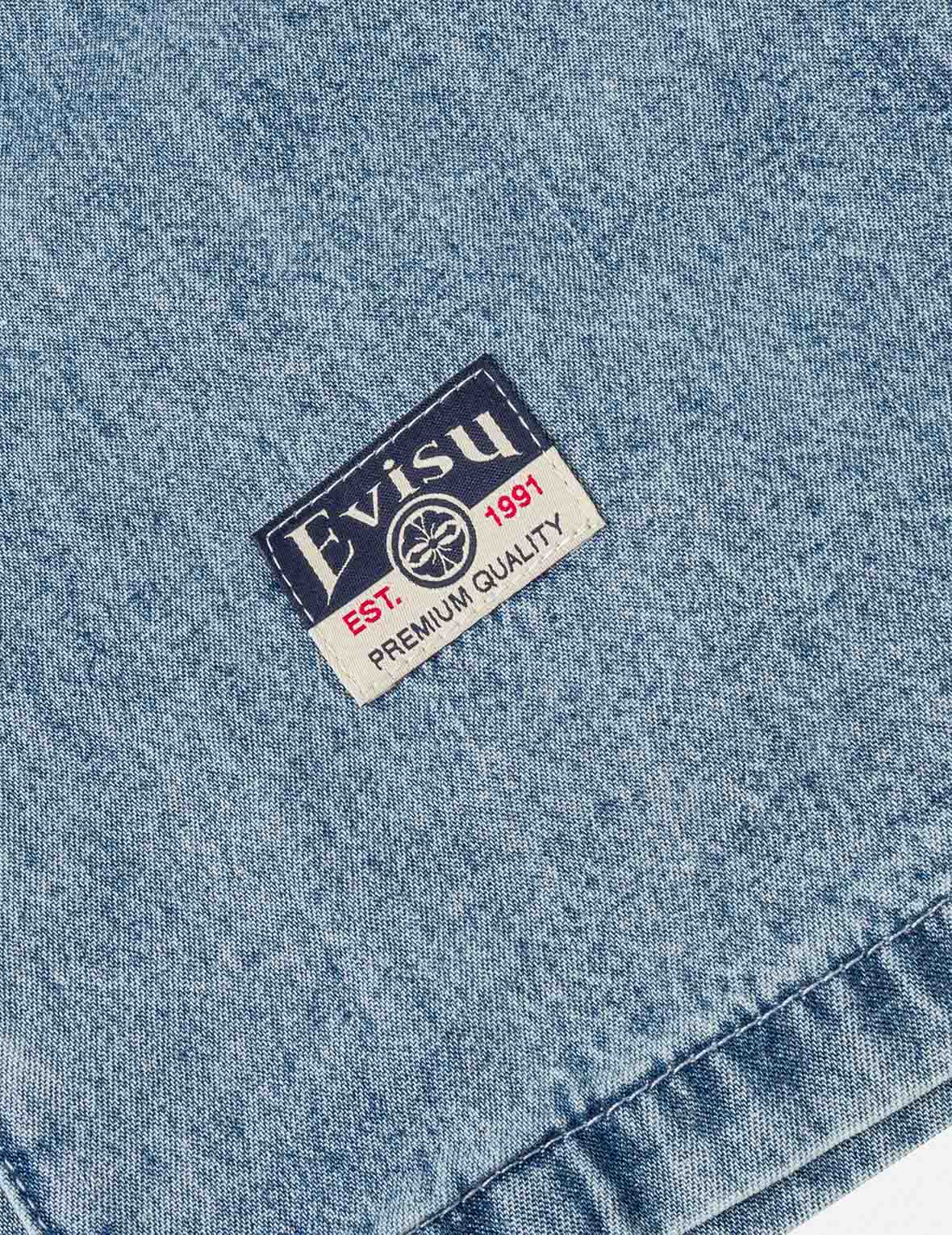 Dual Pocket Boxy Denim Shirt - Image 9