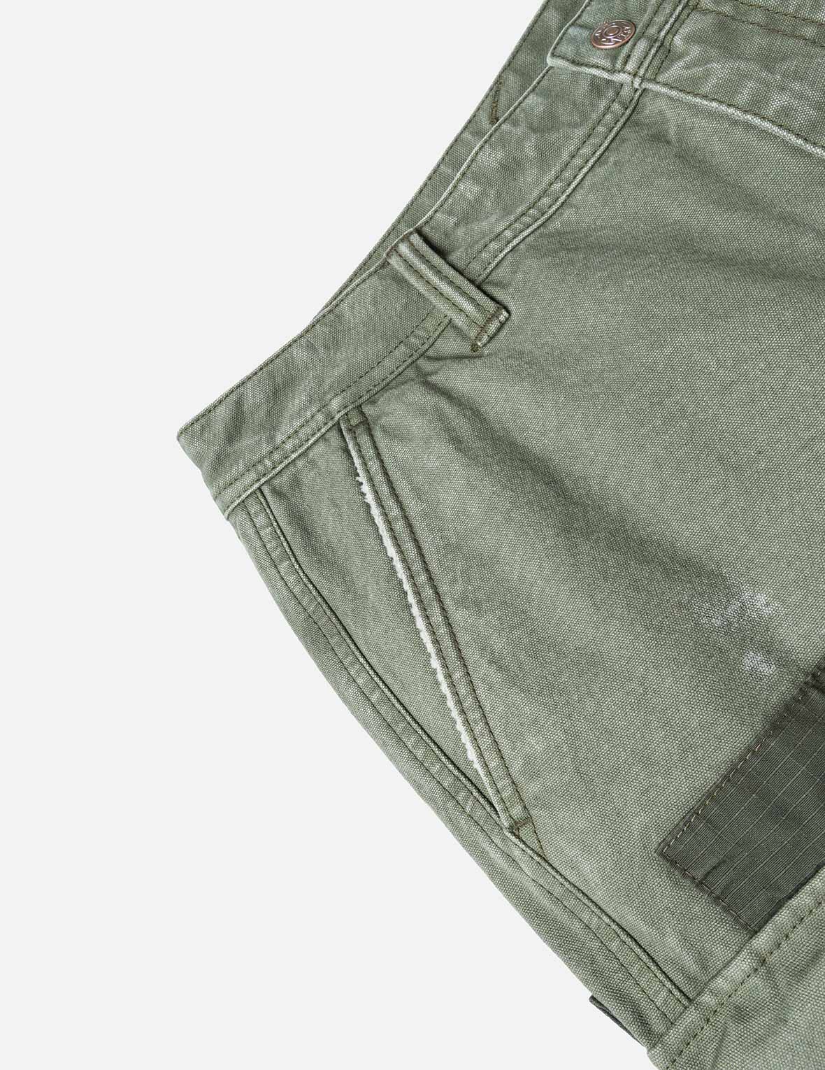 Dual Seagull Print Loose Fit Washed Woven Cargo Joggers - Image 22