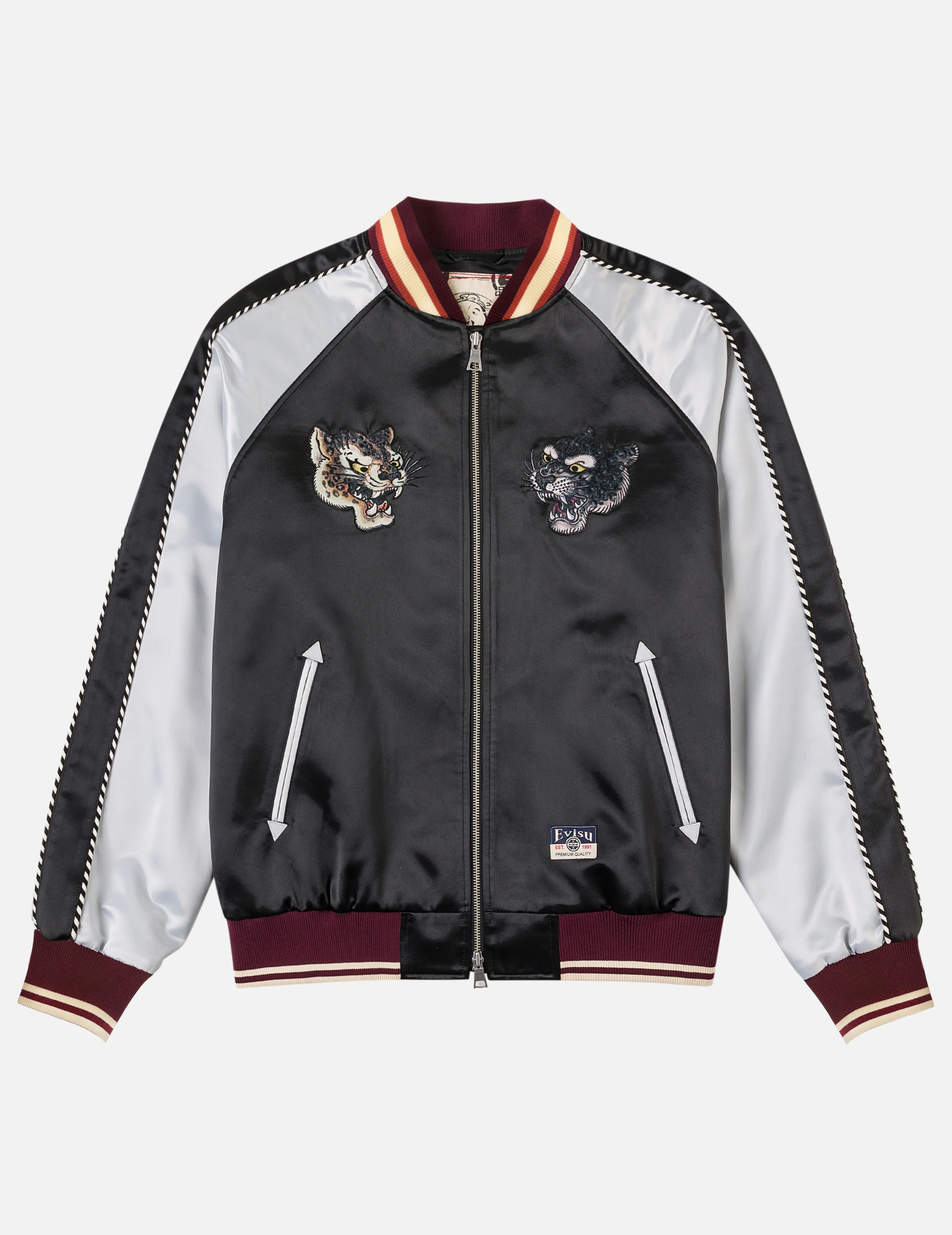 Duo Leopard Embroidery Souvenir Jacket - Image 4