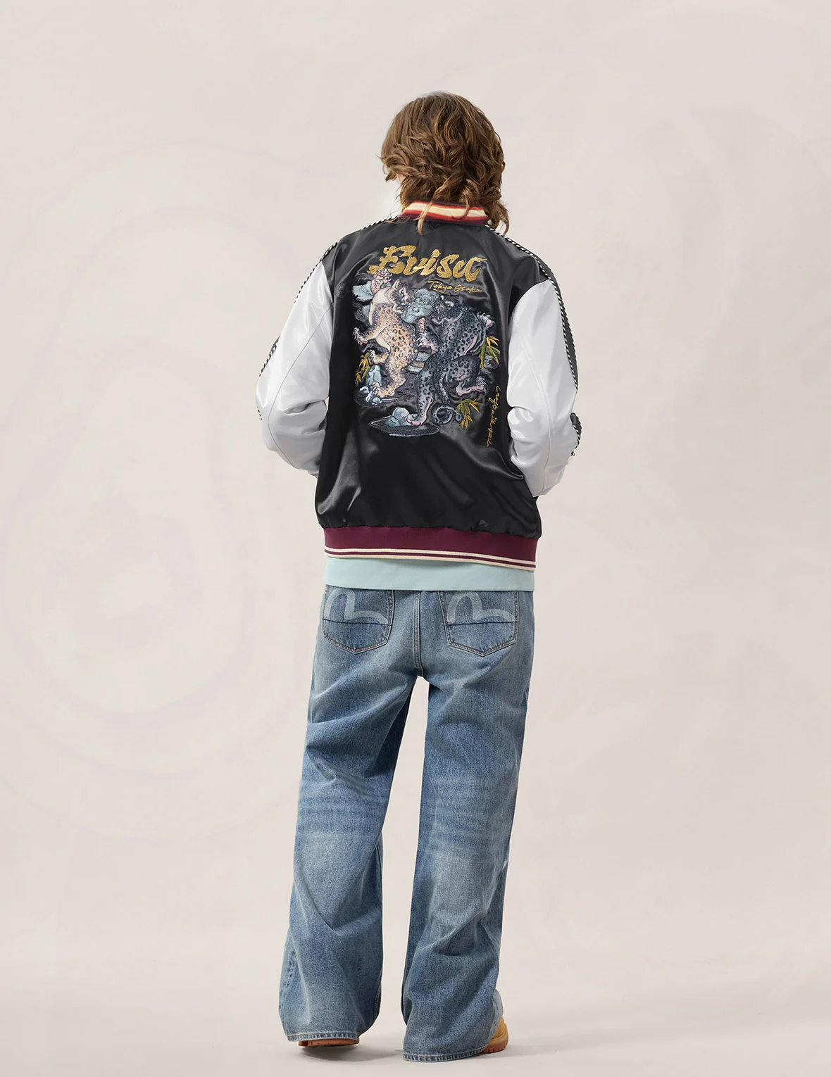 Duo Leopard Embroidery Souvenir Jacket - Image 6