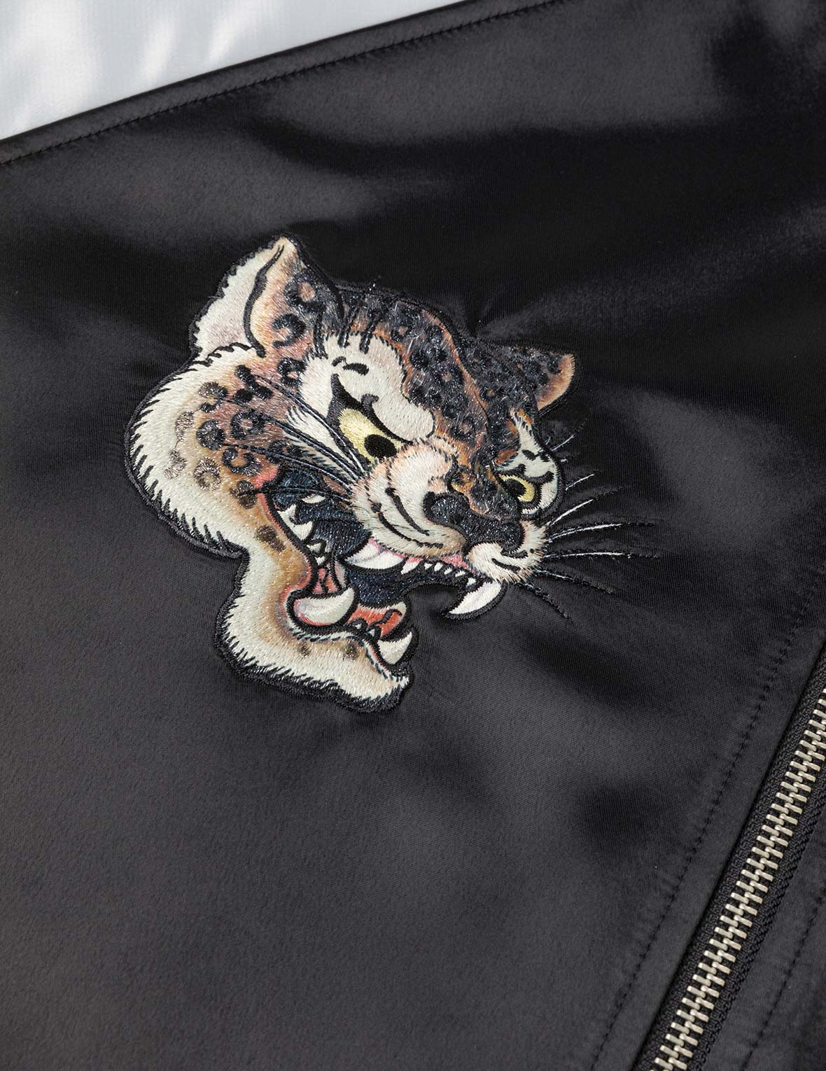 Duo Leopard Embroidery Souvenir Jacket - Image 8