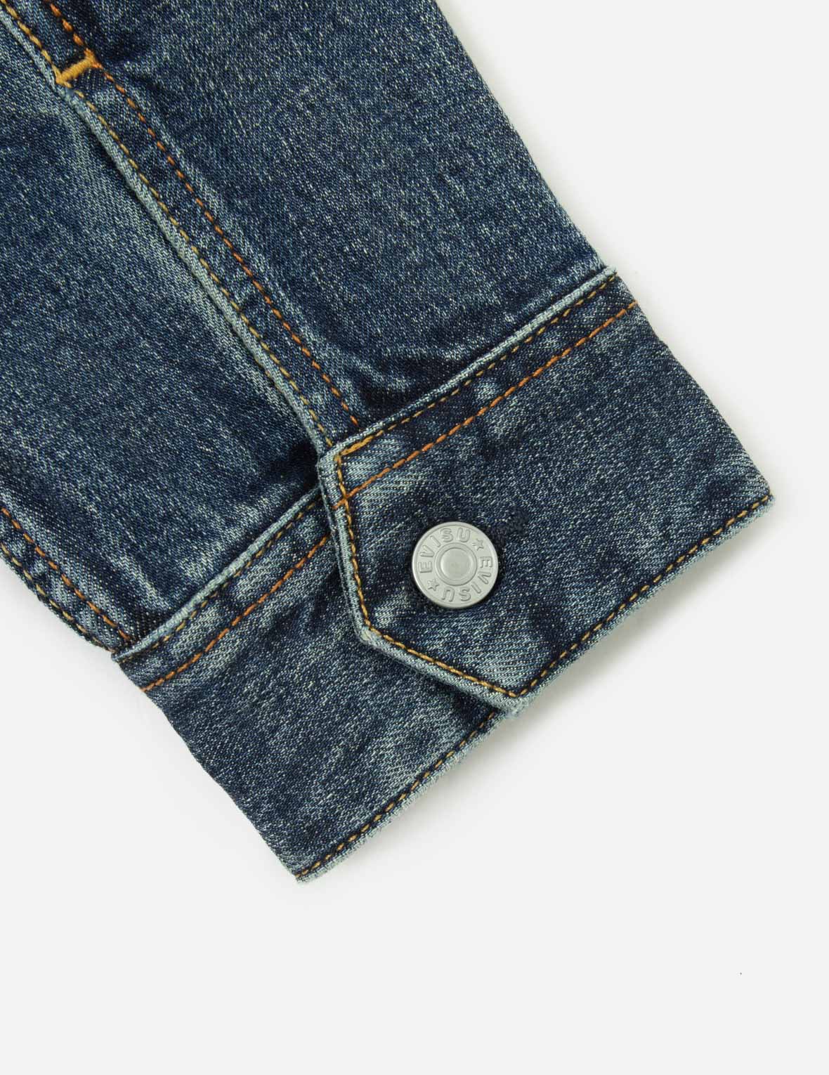 Ebisu Embroidery Loose Fit Denim Jacket - Image 11
