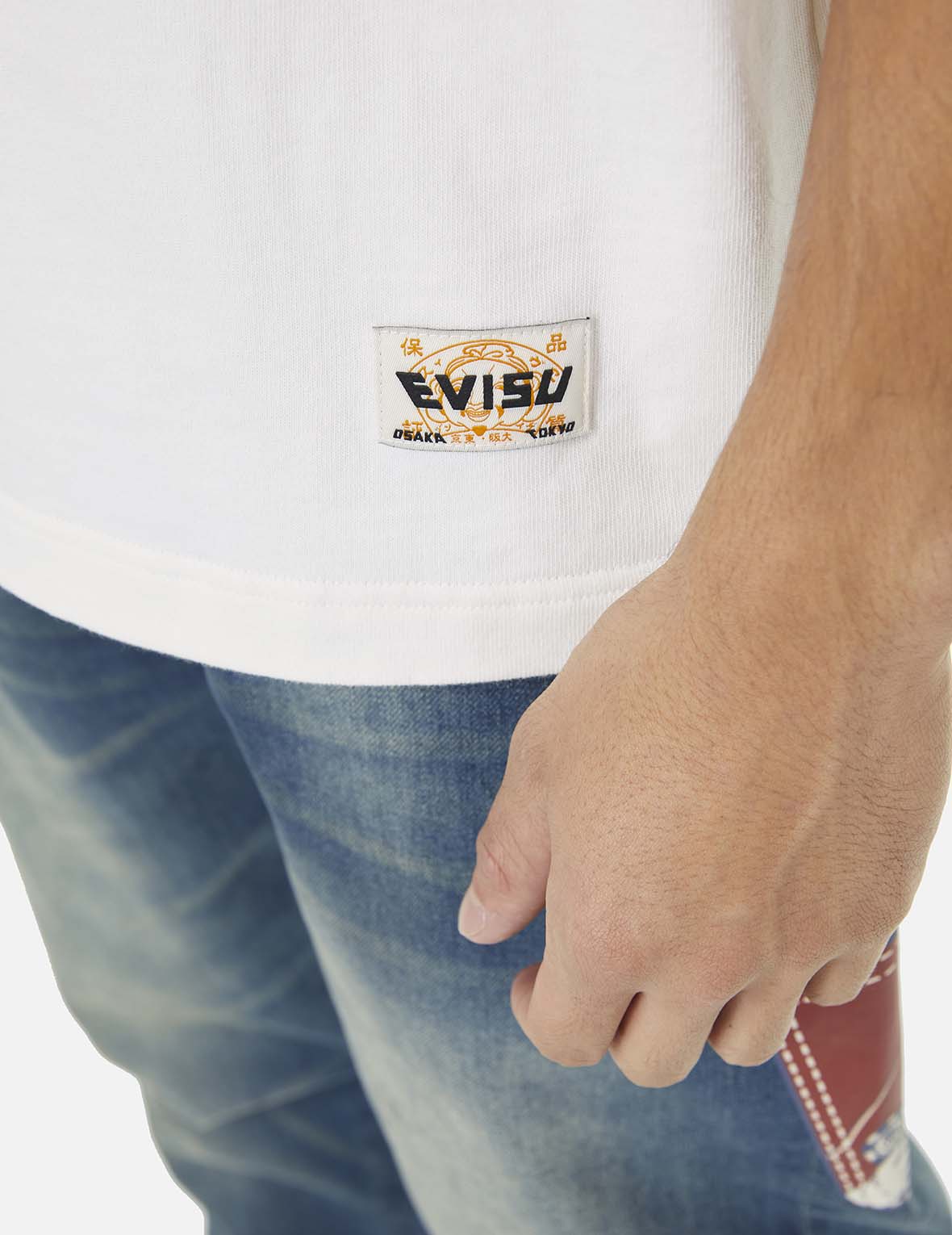 Ebisu Poster Appliqué and Seagull Embroidery T-Shirt - Image 12